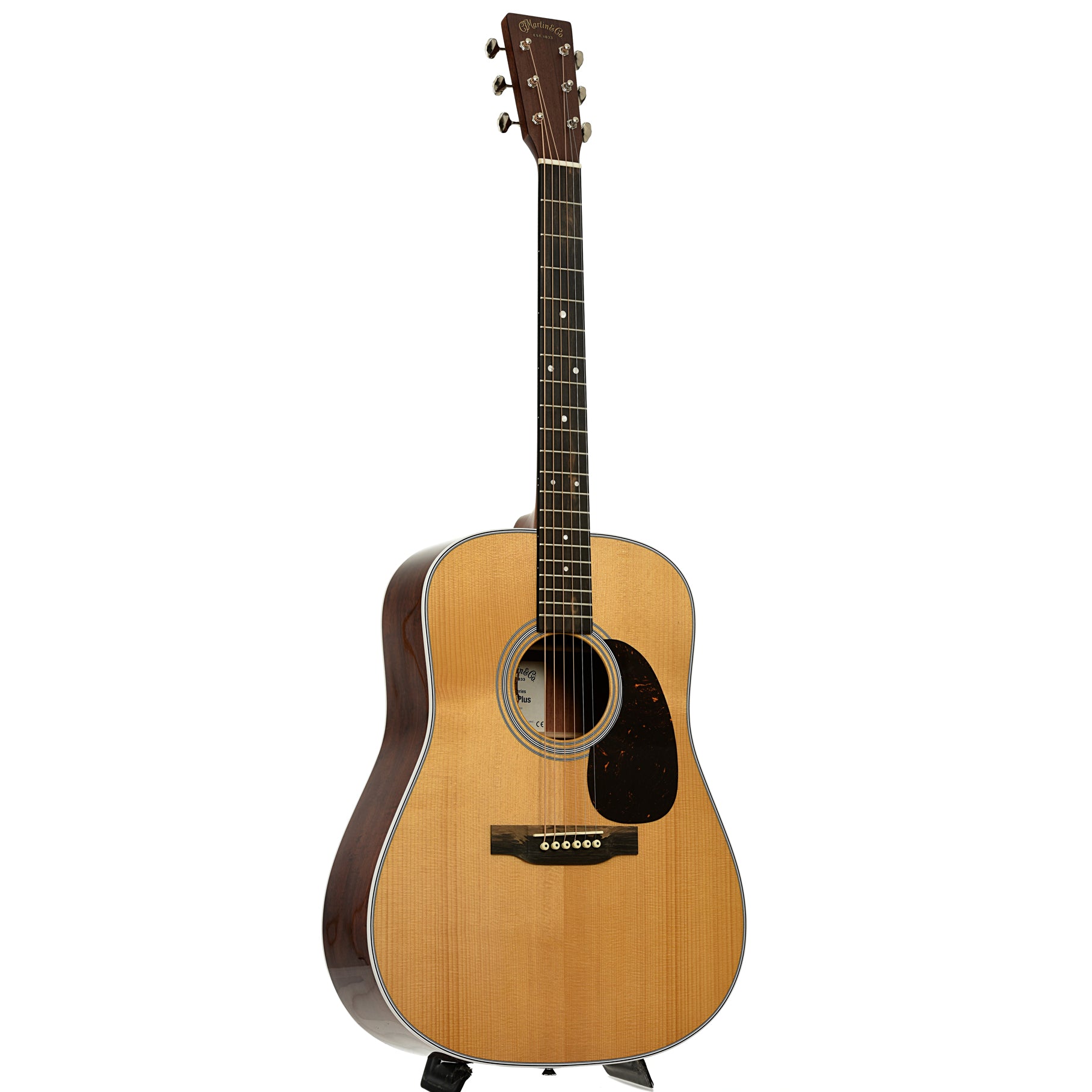 Full front of Martin DE Retro Plus Granadillo Guitar 