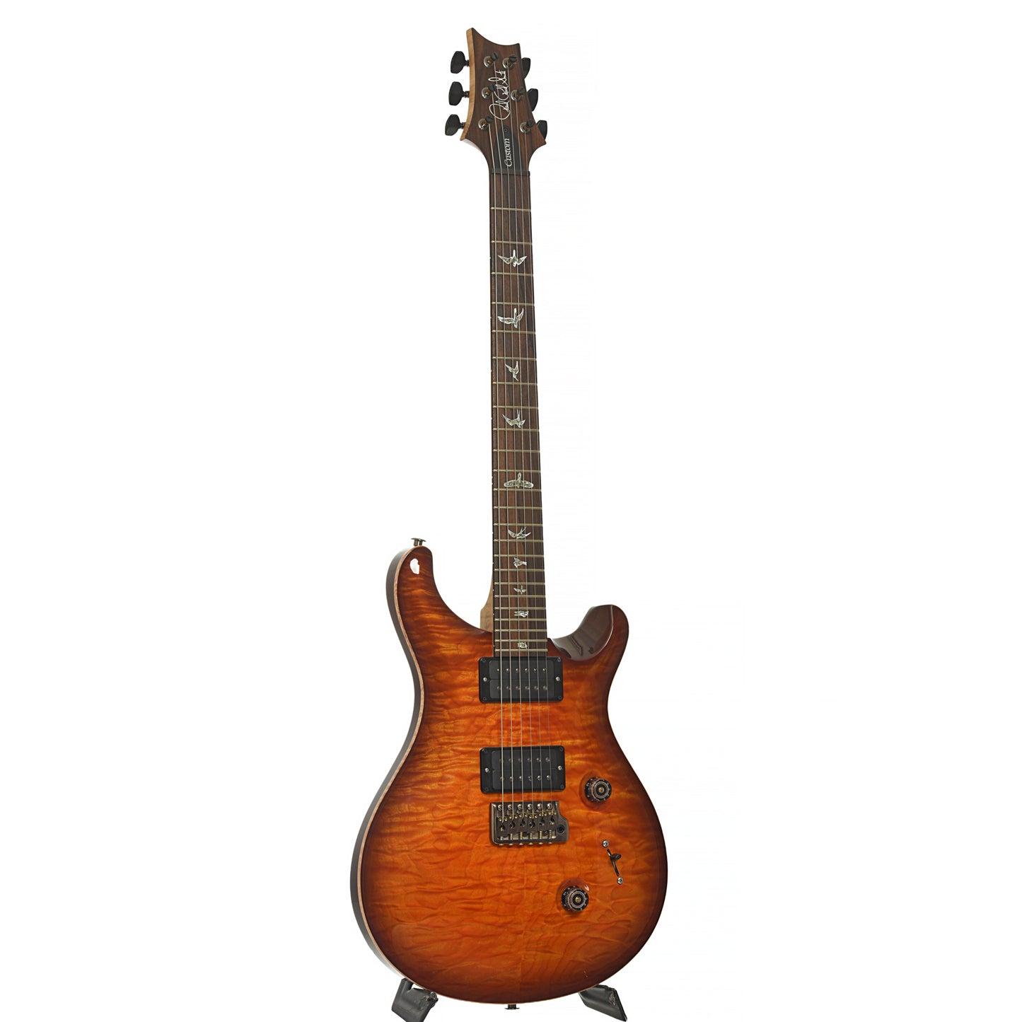 Full Front & Side of PRS Custom 24 Quilted Maple 10-Top Fatback
