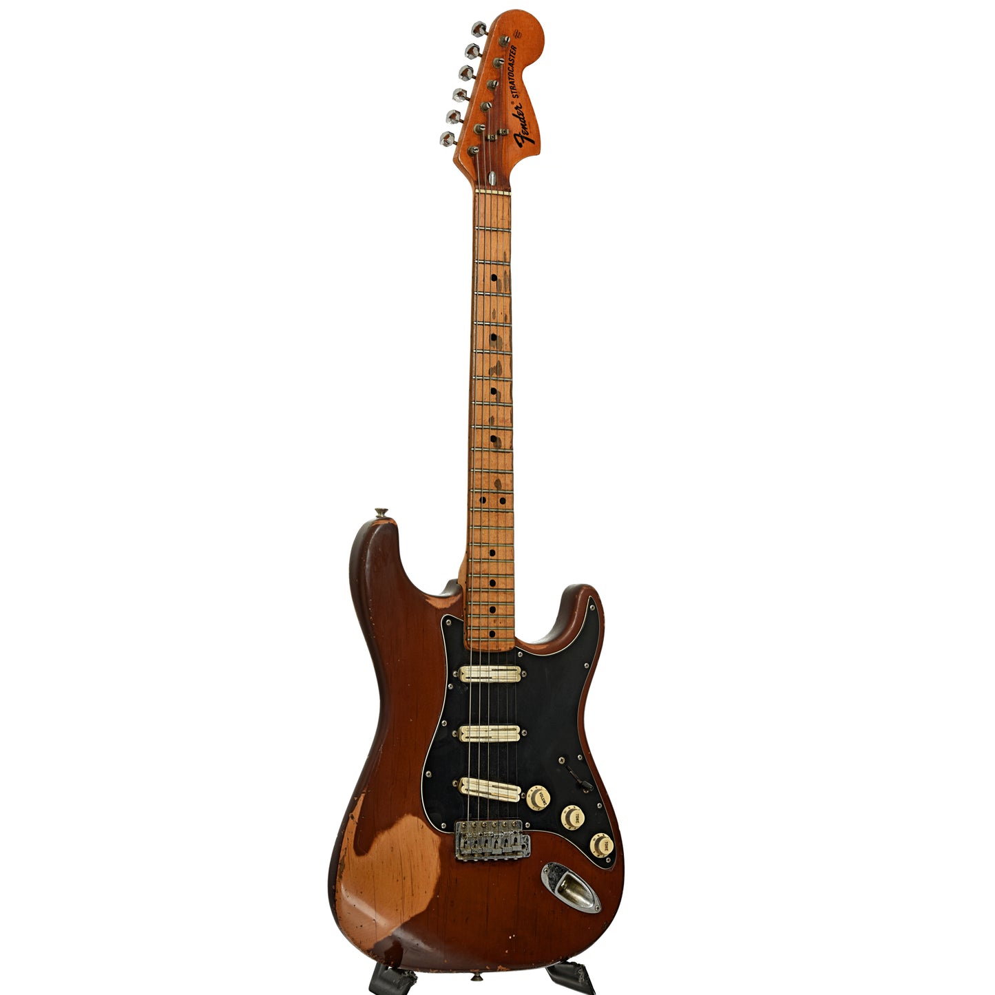 Full front and side of Fender Stratocaster Electric Guitar