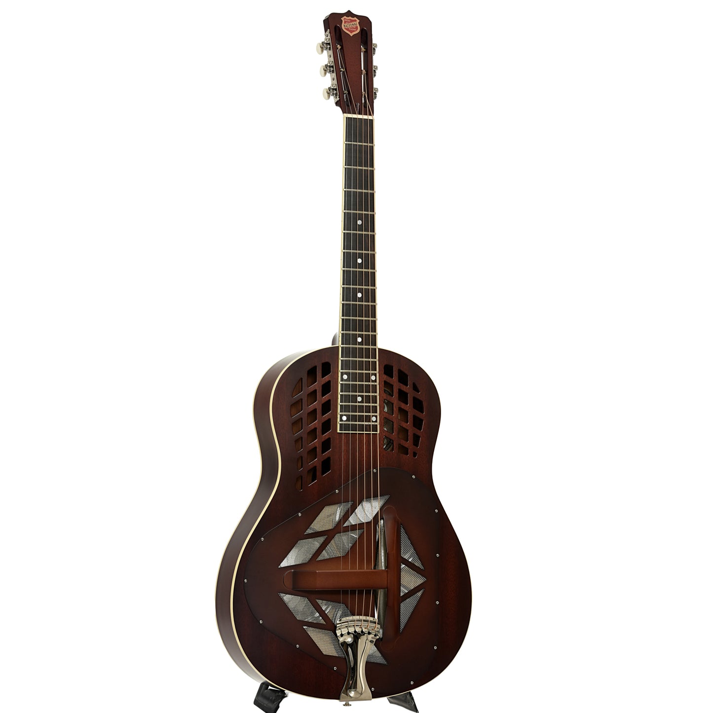 Full front and side of National M-1 Tricone Resonator Guitar