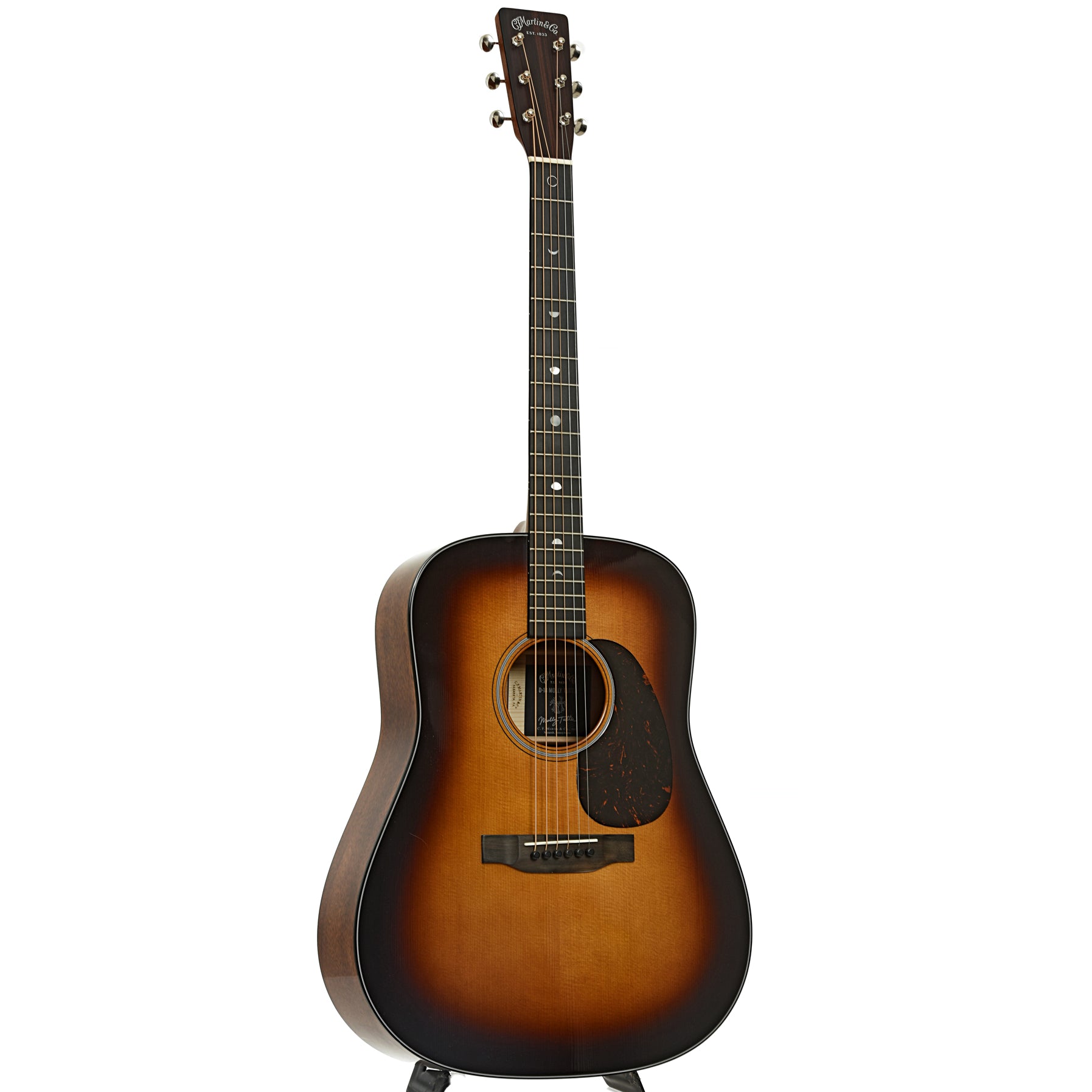 Full front and side of Martin D-18 Molly Tuttle Guitar