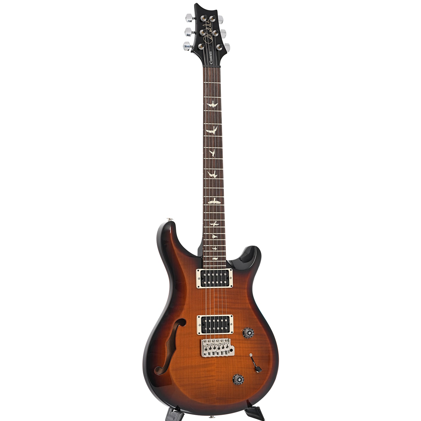 Full front and side of PRS S2 Custom 22 Semi Hollow Electric Guitar (2019)