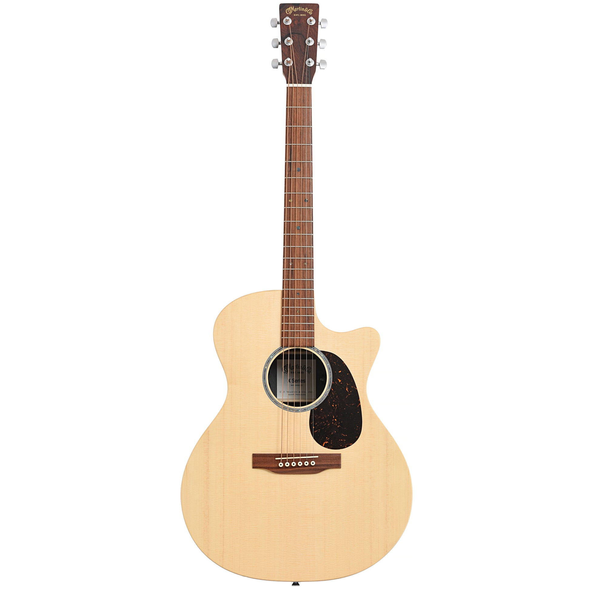 Full front of Martin GPC-X2E Cocobolo Acoustic Guitar