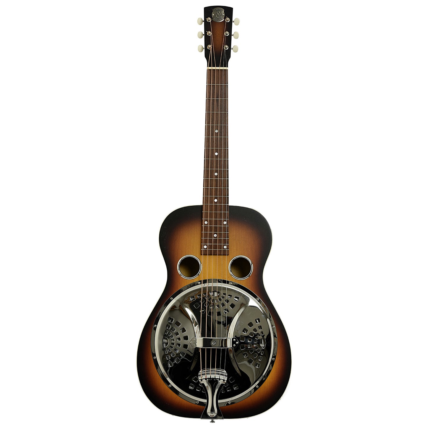 Full front of Smith & Young Model 11 Squareneck Resonator Guitar