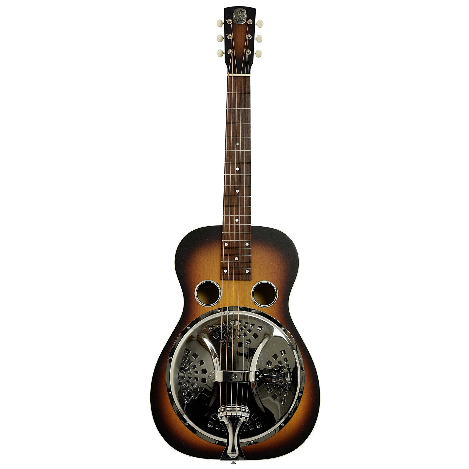 Full front of Smith & Young Model 11 Squareneck Resonator Guitar