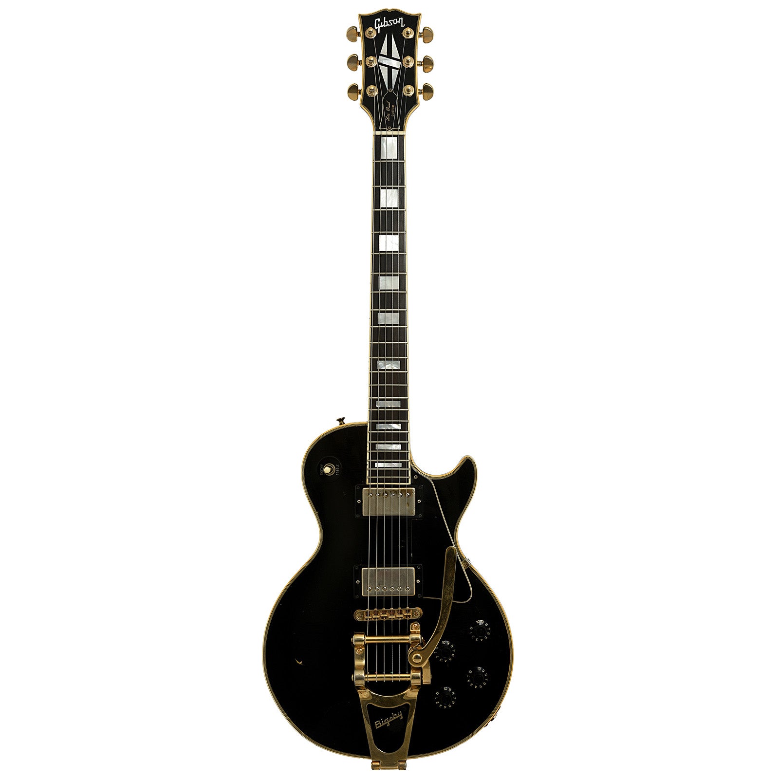 Full front of Gibson Les Paul Custom Electric Guitar 