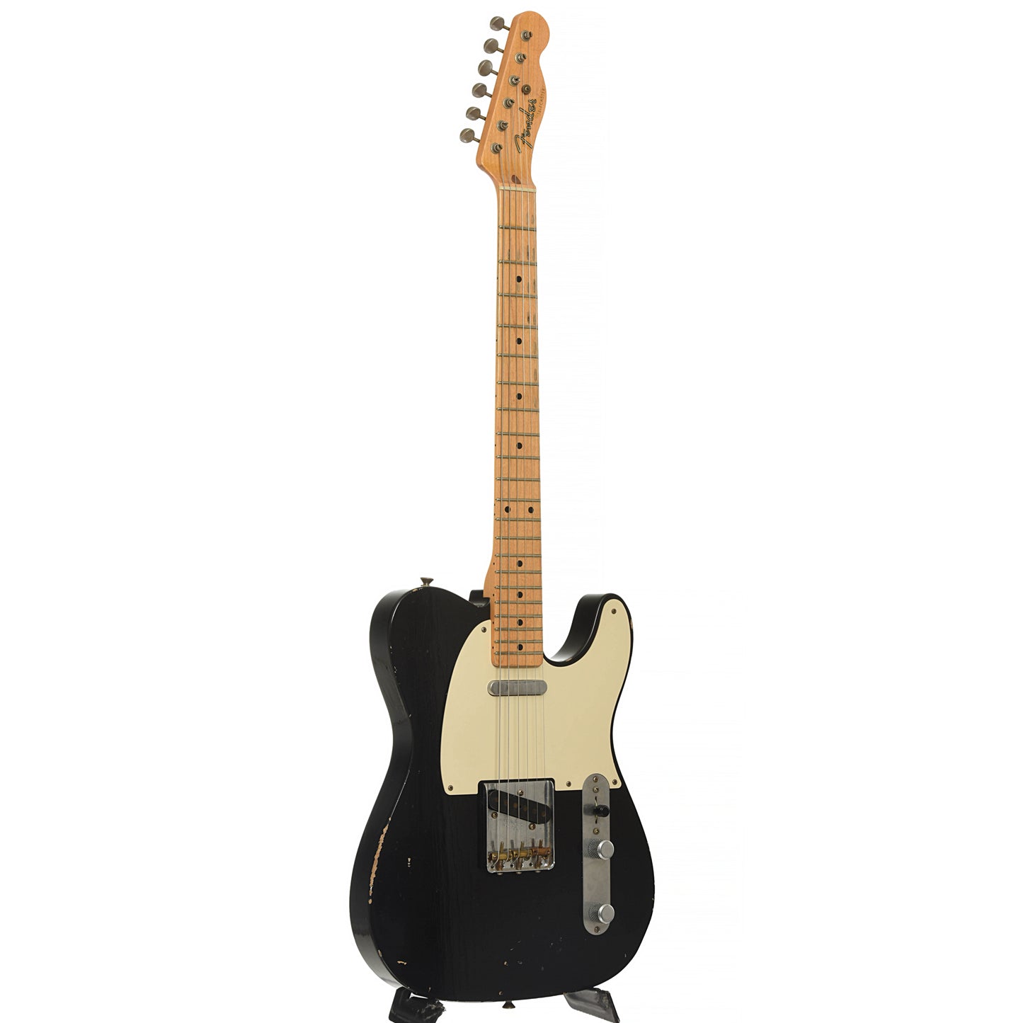 Full front and side of Fender Custom Shop 1955 Relic Telecaster Reissue Electric Guitar (2006)