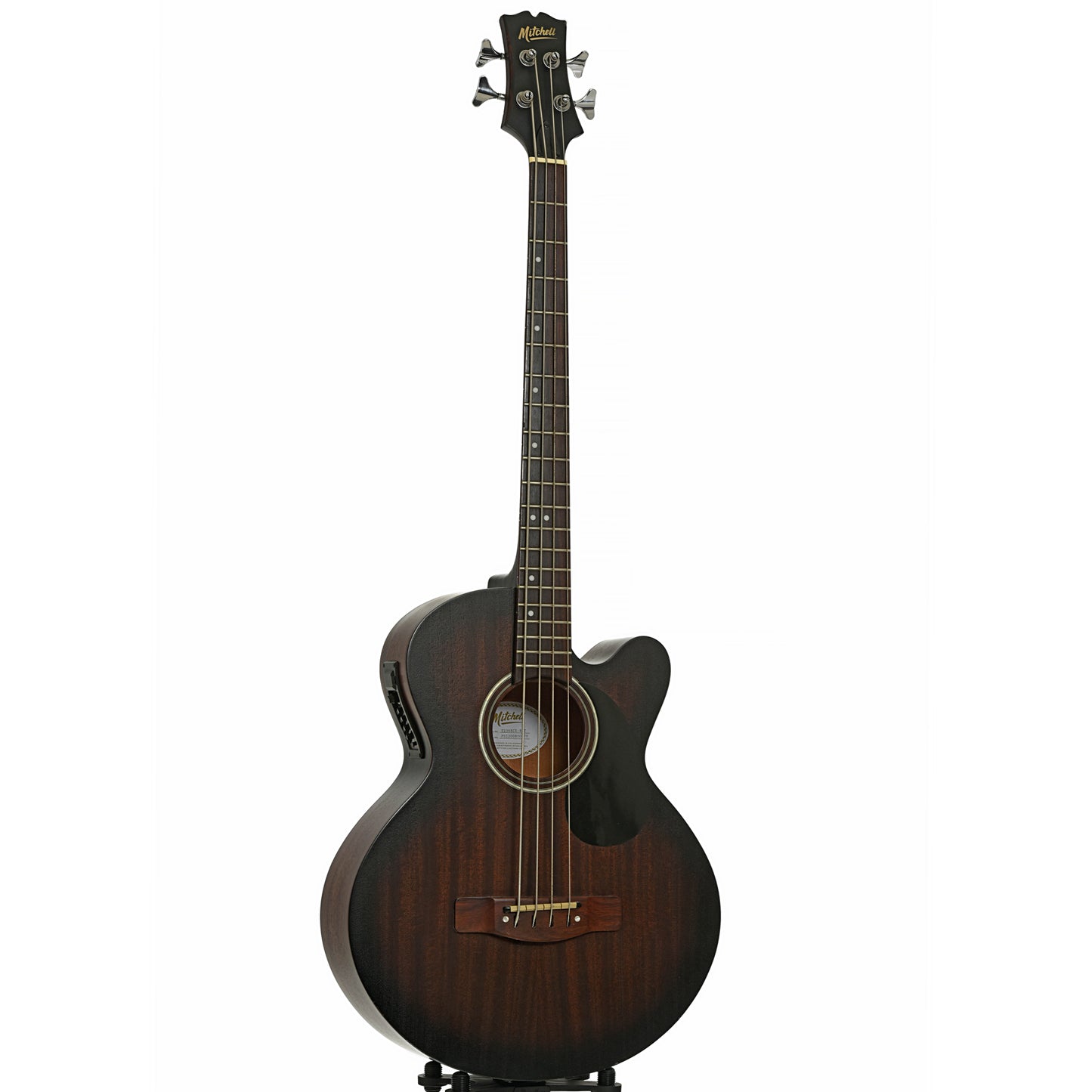 Full front and side of Mitchell T239BCE Acoustic-Electric Bass