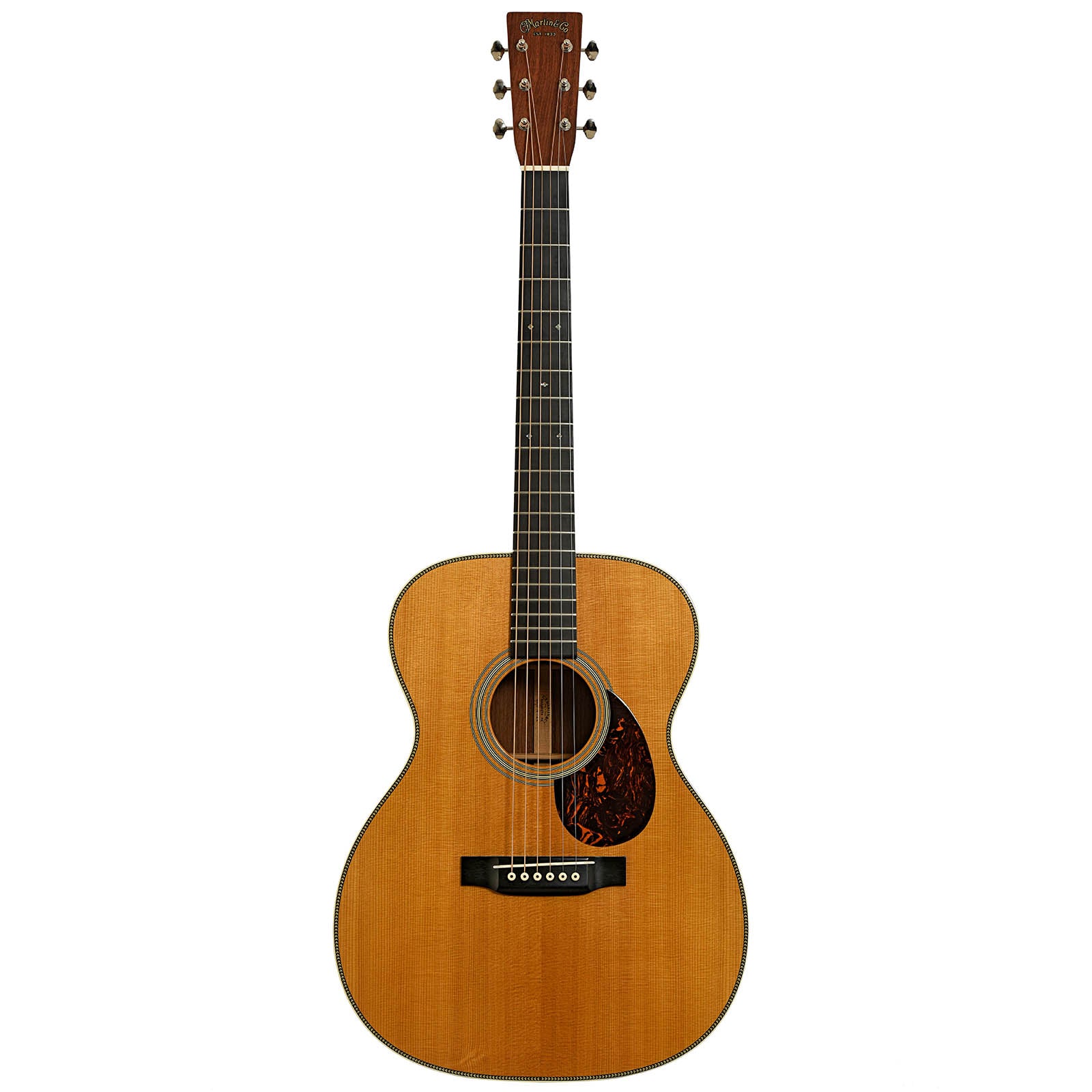 Full front of Martin OM-28V Acoustic Guitar