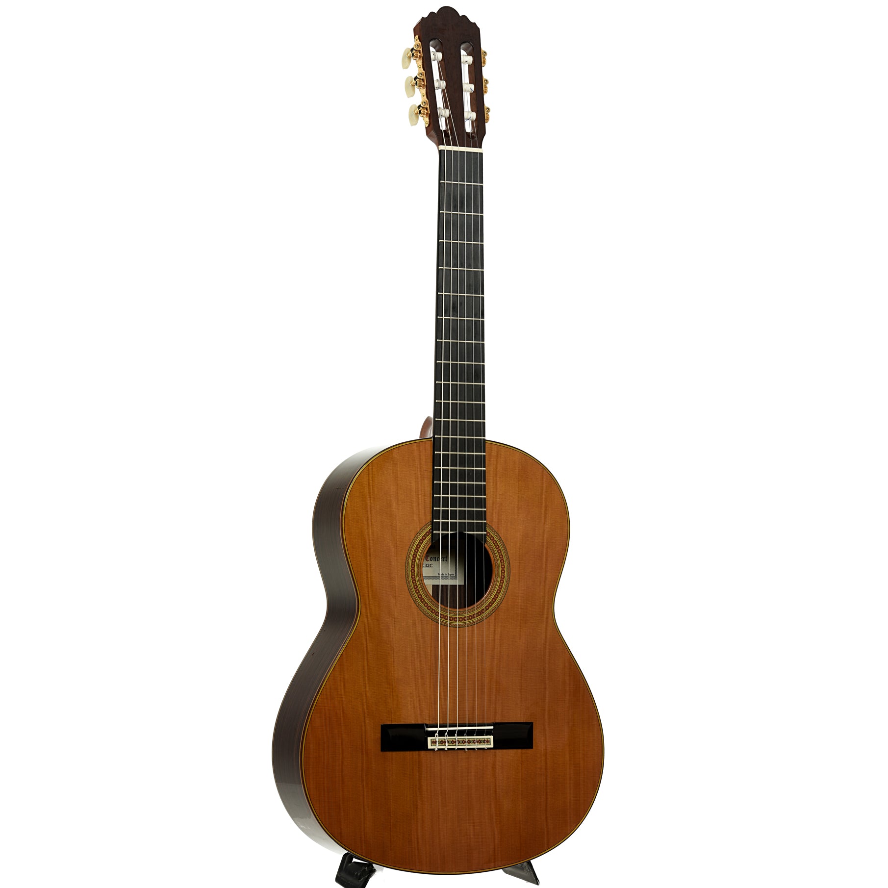 Full front and side of Yamaha GC32C Classical Guitar
