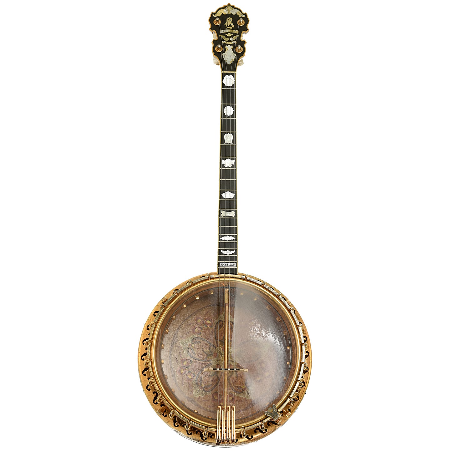 Full front of Richelieu Ne Plus Ultra 4261-GB Tenor Banjo 