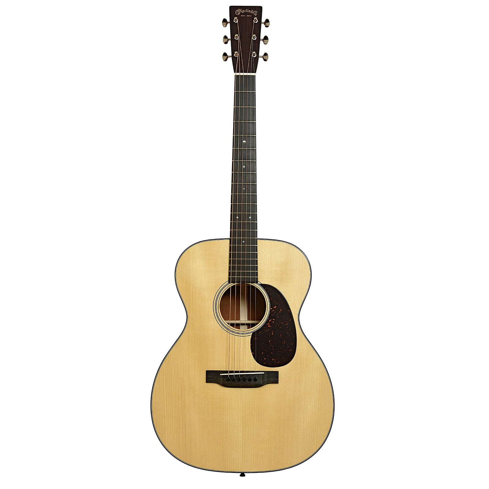 Full front of Martin Custom Shop 000-18 Authentic, Sinker Mahogany, Acoustic Guitar  