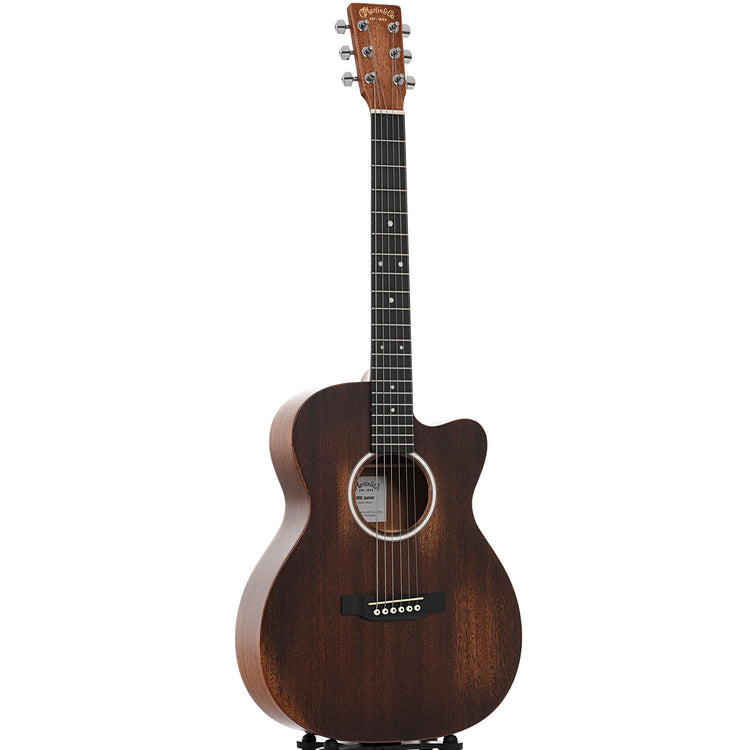 Full front and side of Martin 000CJR-10E StreetMaster