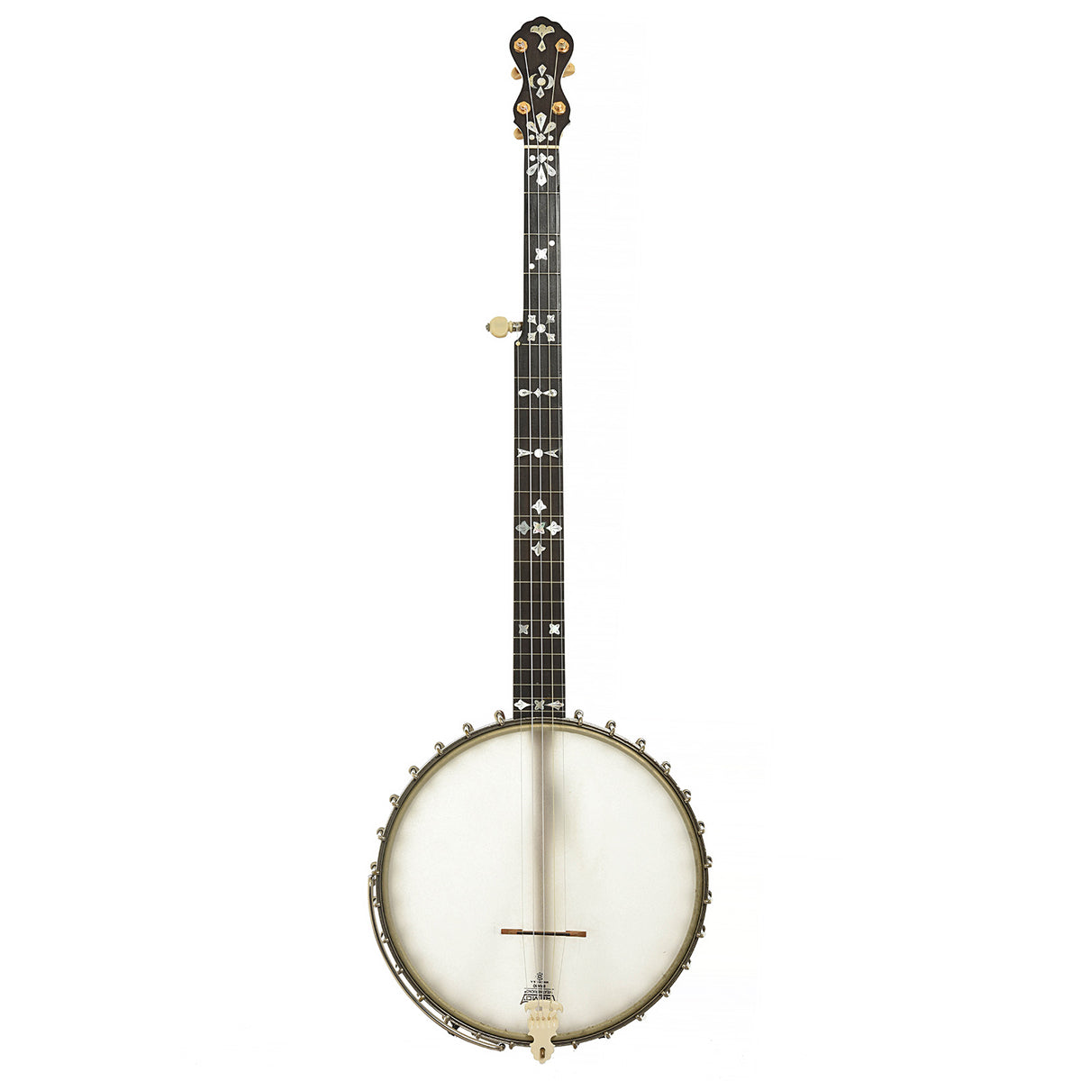 Full front of A.C. Fairbanks Special Electric Openback Banjo
