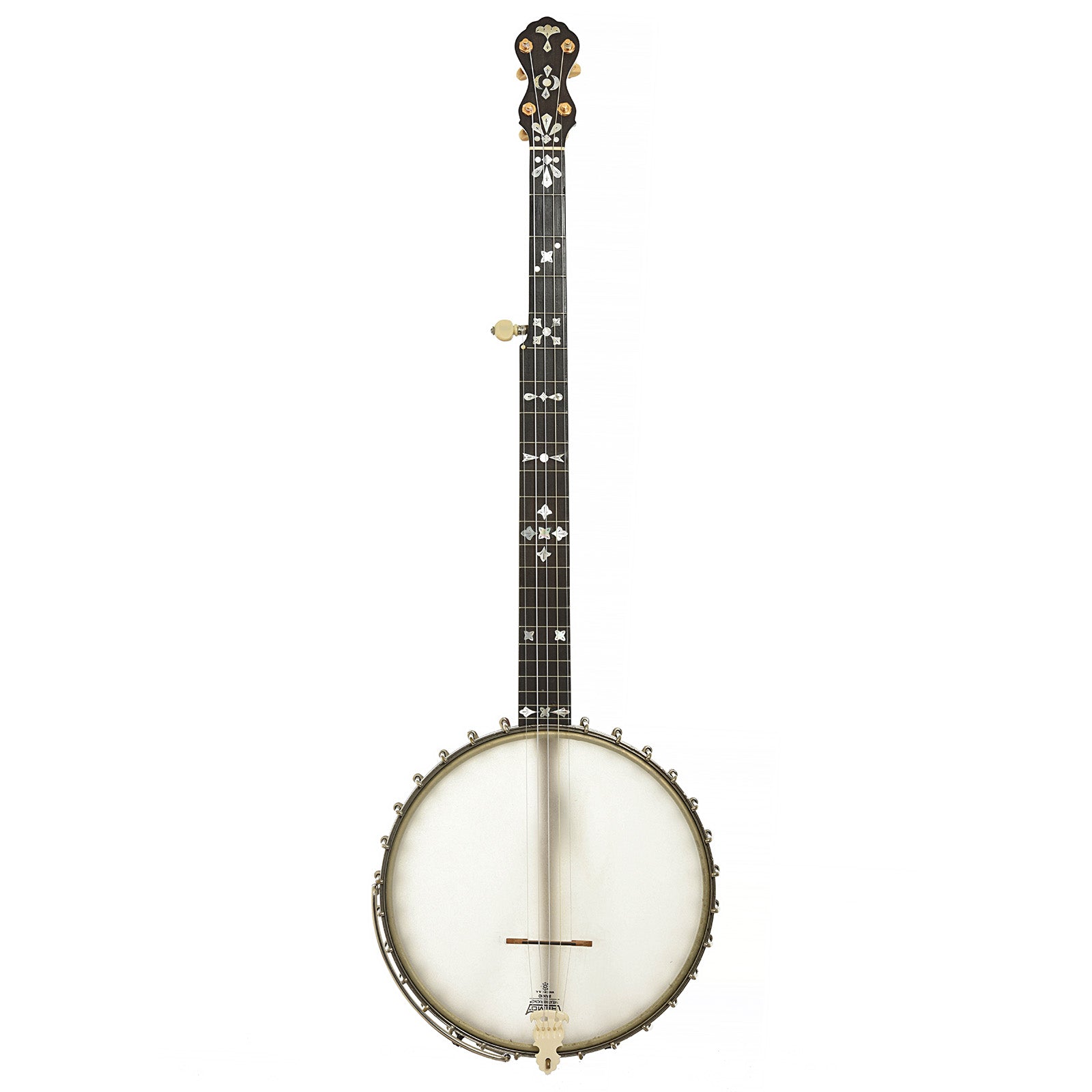 Full front of A.C. Fairbanks Special Electric Openback Banjo