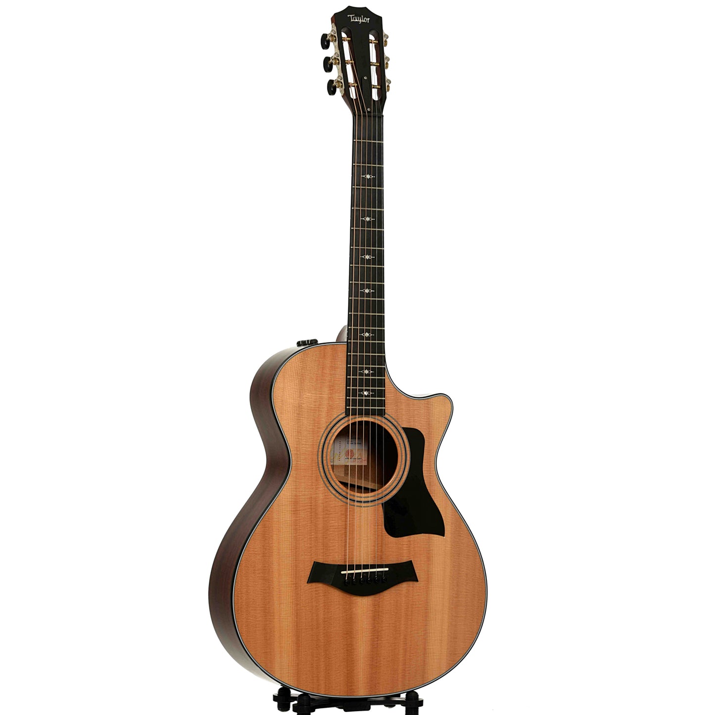 Full front and side of Taylor 312CE 12-Fret Acoustic-Electric Guitar 