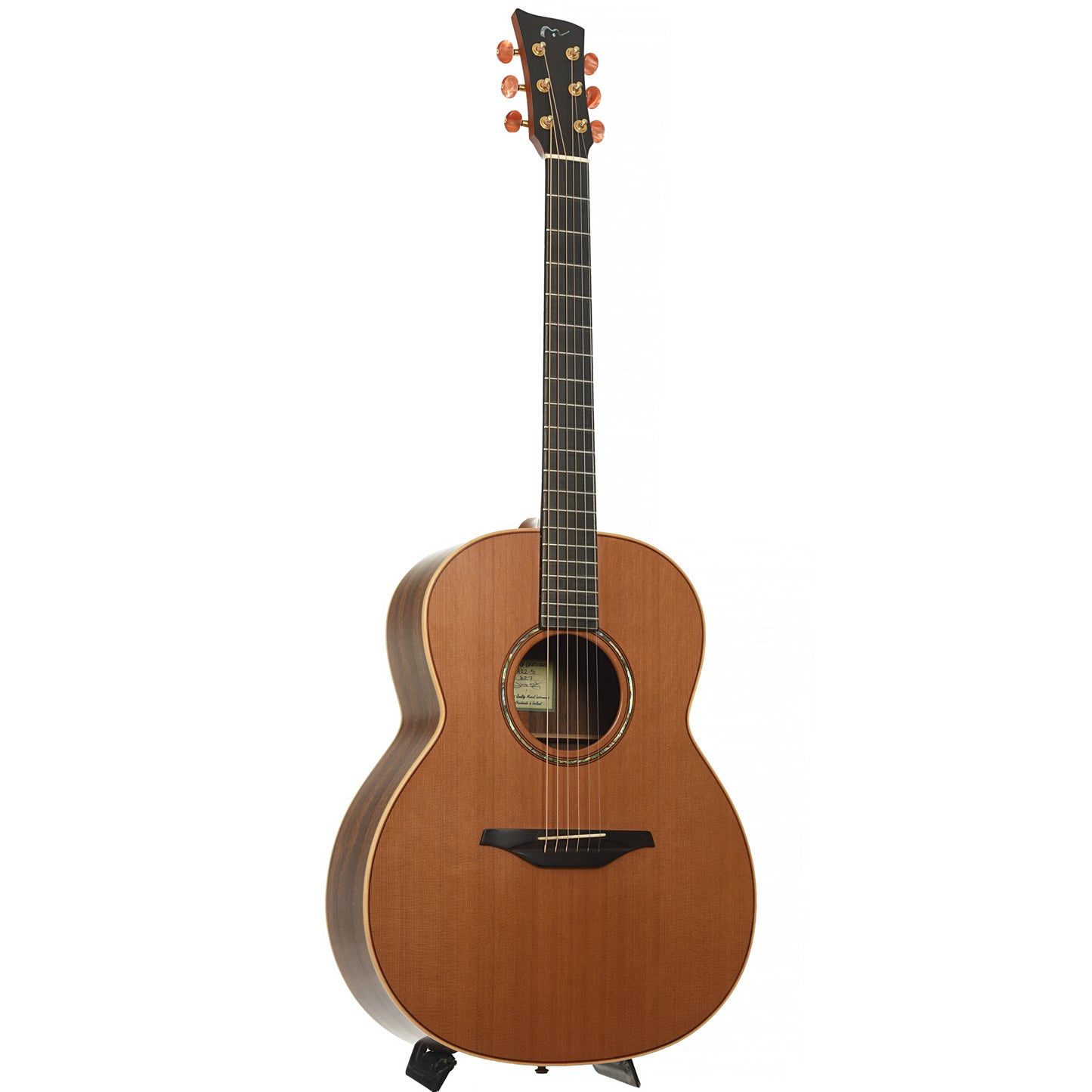 Full front and side of McIroy A22-5 Small Jumbo Acoustic Guitar