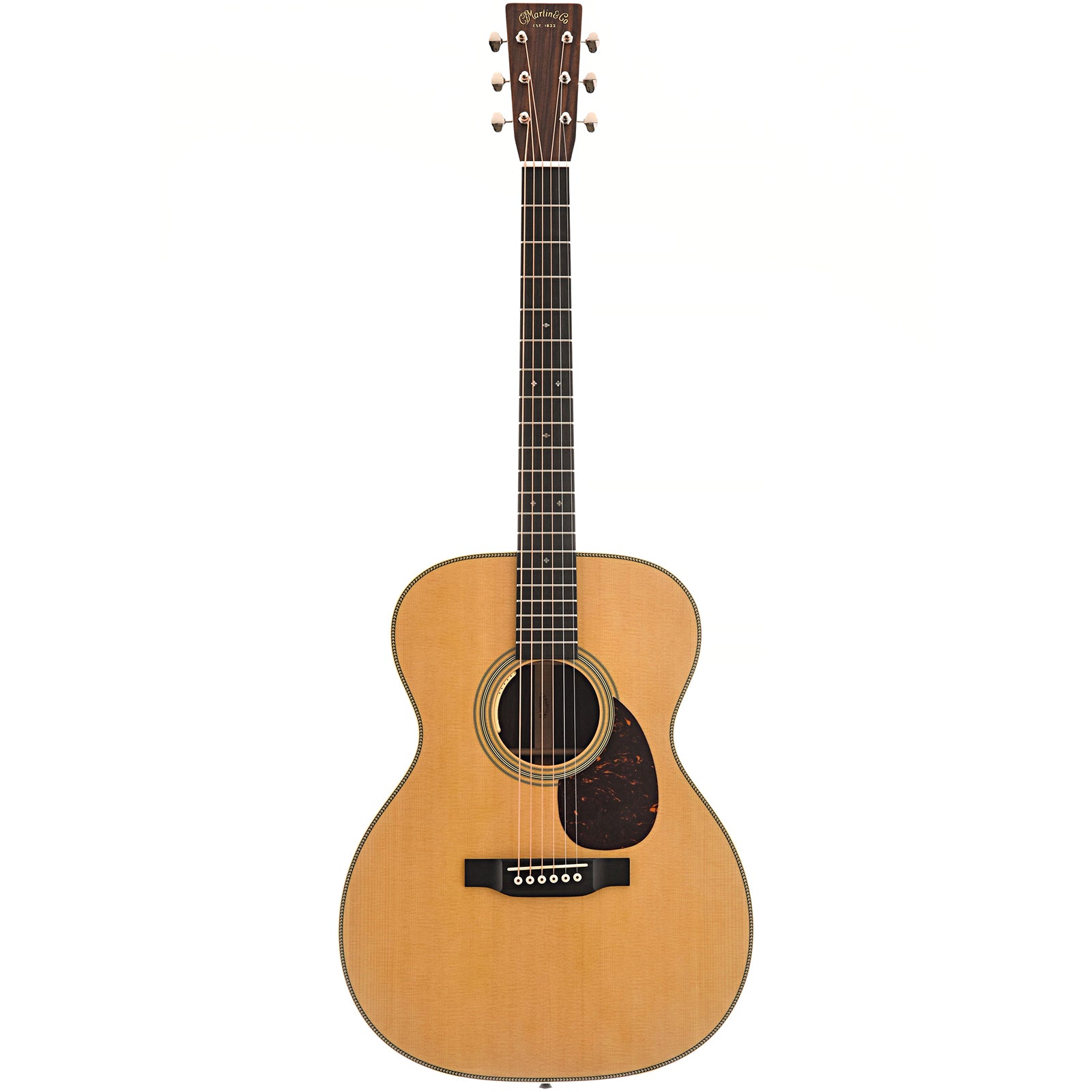 Full front of Martin OM-28E Guitar 2024