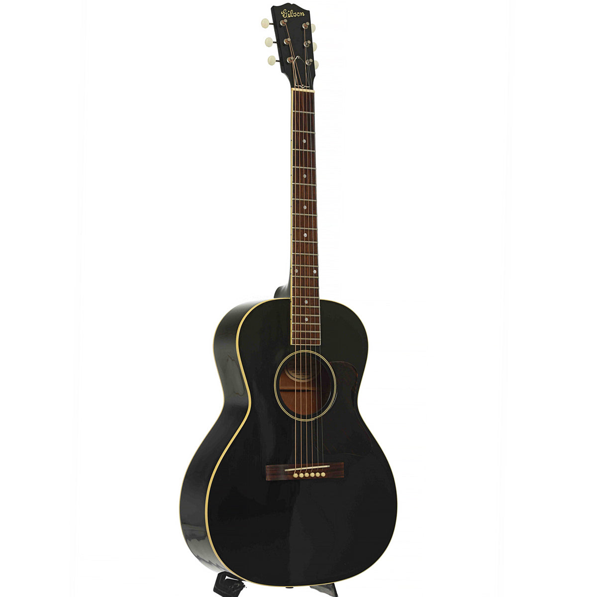 Full front and side of Gibson L-00