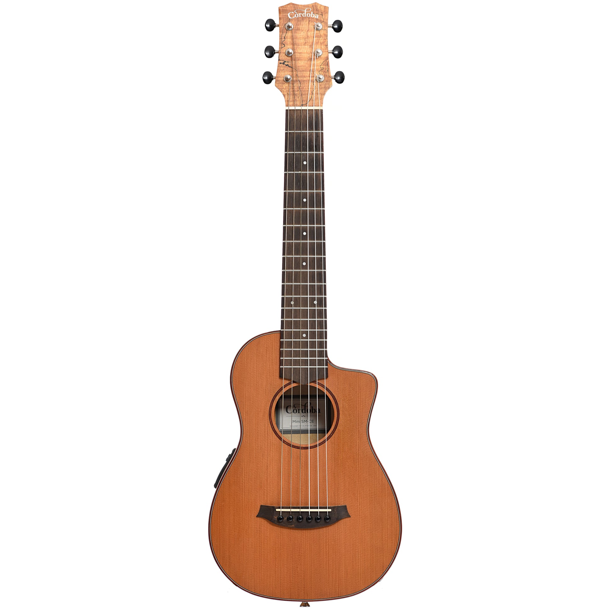 Full front of Cordoba Mini SM-CE Nylon String Acoustic Guitar (2016)