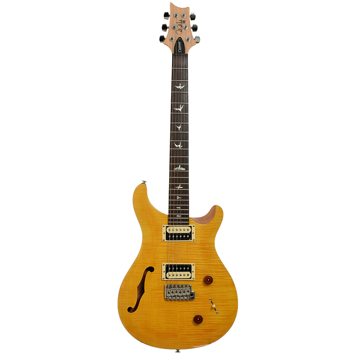 Full front of PRS  SE Custom 22 Semi-Hollow Electric Guitar (2022)