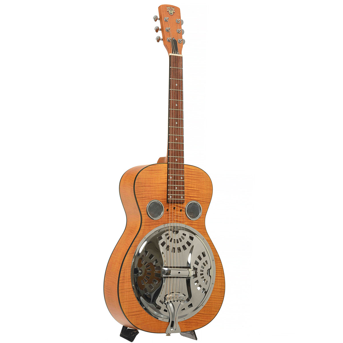 Full front and side of Epiphone Dobro Hound Dog