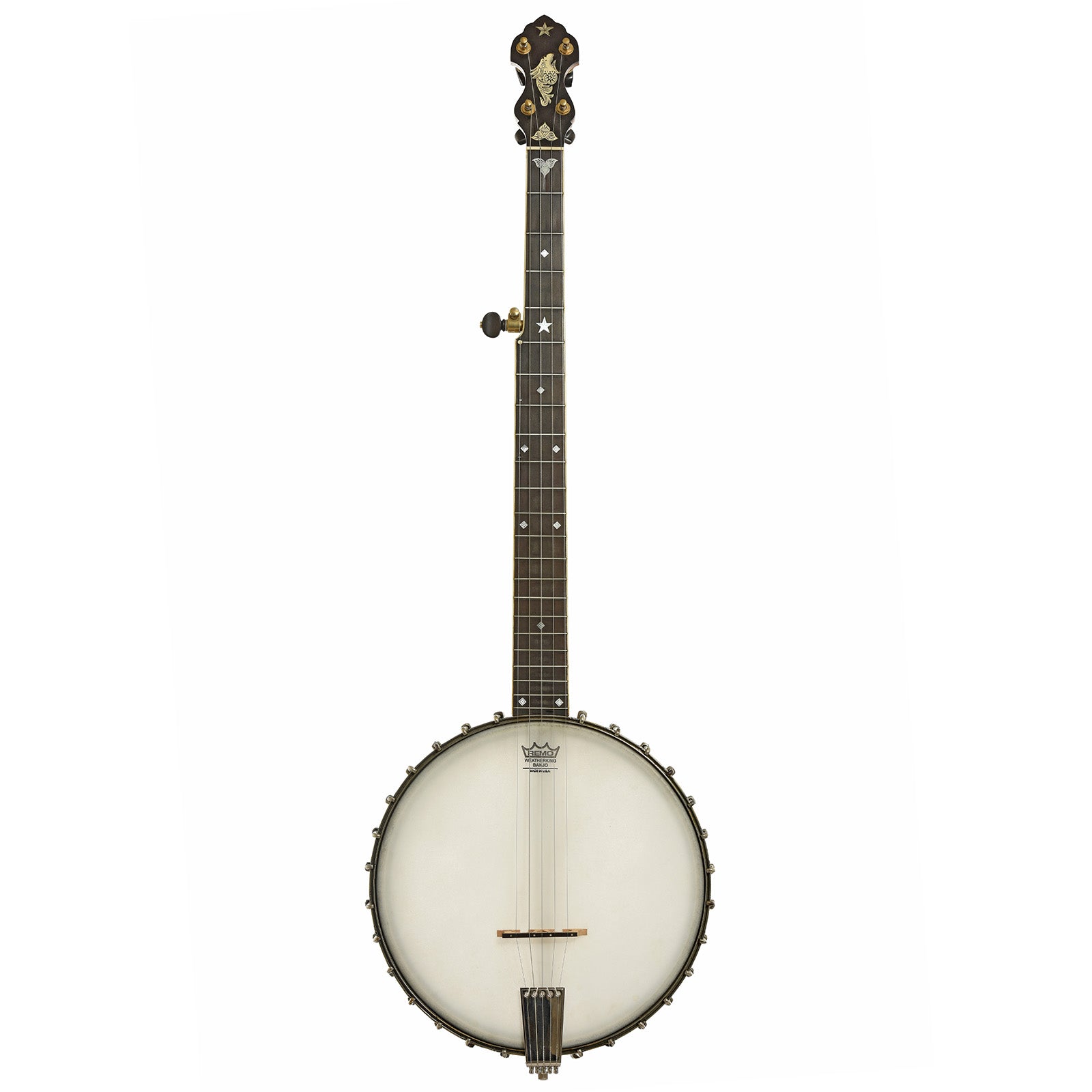 Full front of A.C. Fairbanks Whyte Laydie No.2 Openback Banjo