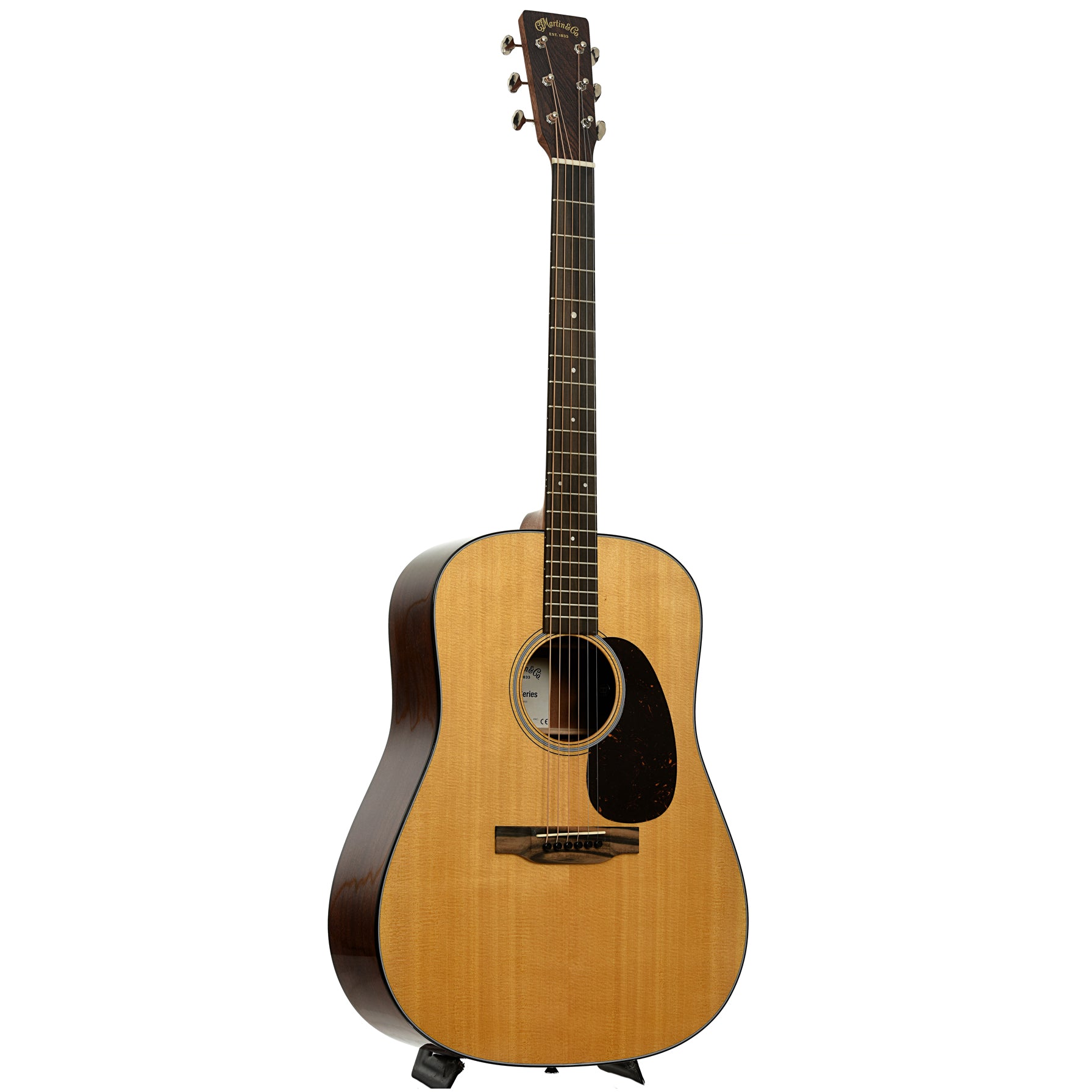 Full front and side of Martin D-12E Retro Guitar
