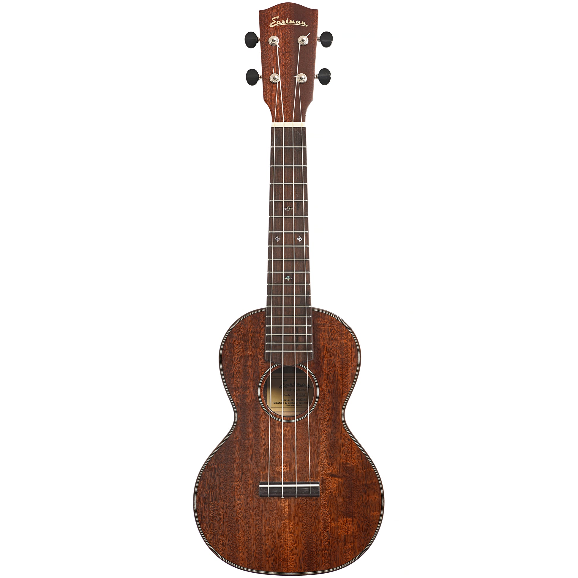 Full front of Eastman EU3C Concert Ukulele