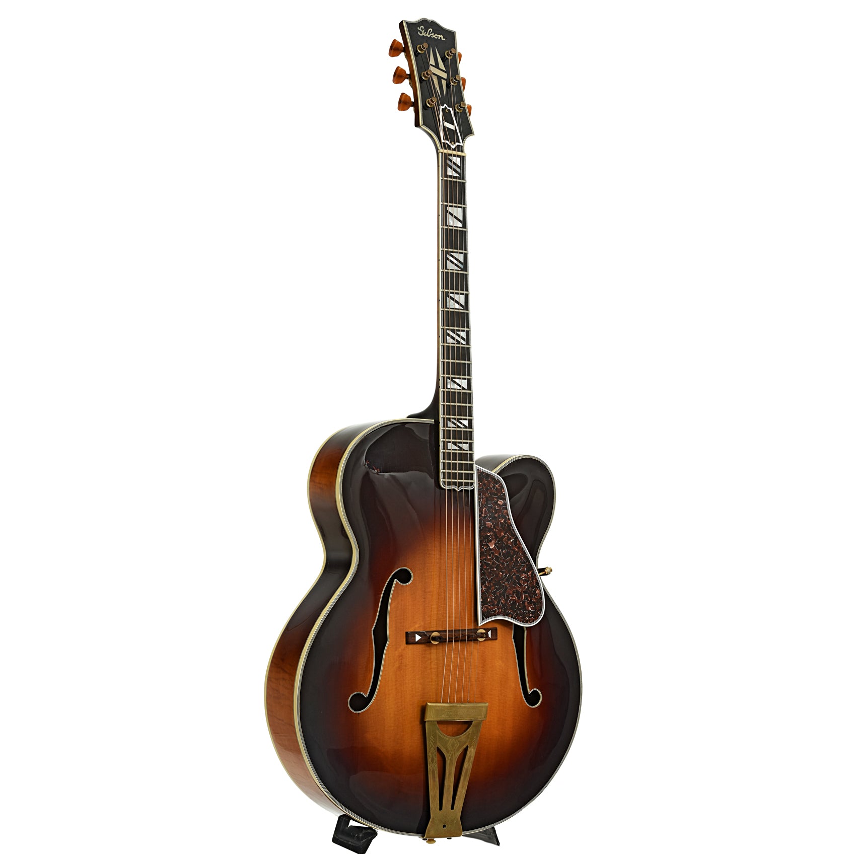 Full front and side of Gibson Super 400P Archtop Guitar