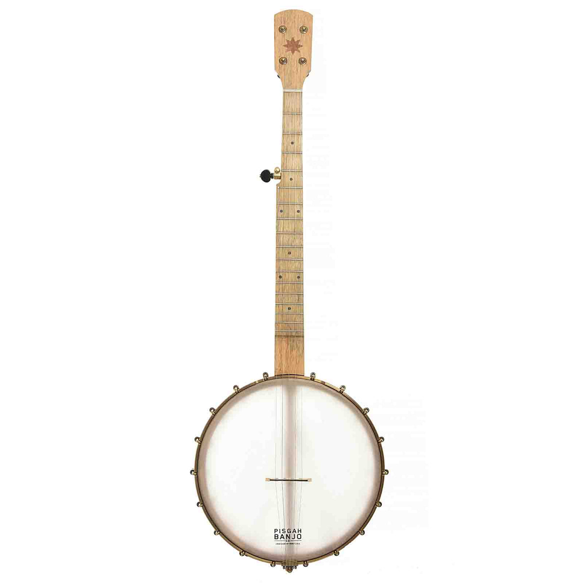 Full Front of Pisgah Possum 12in Cherry Openback Banjo