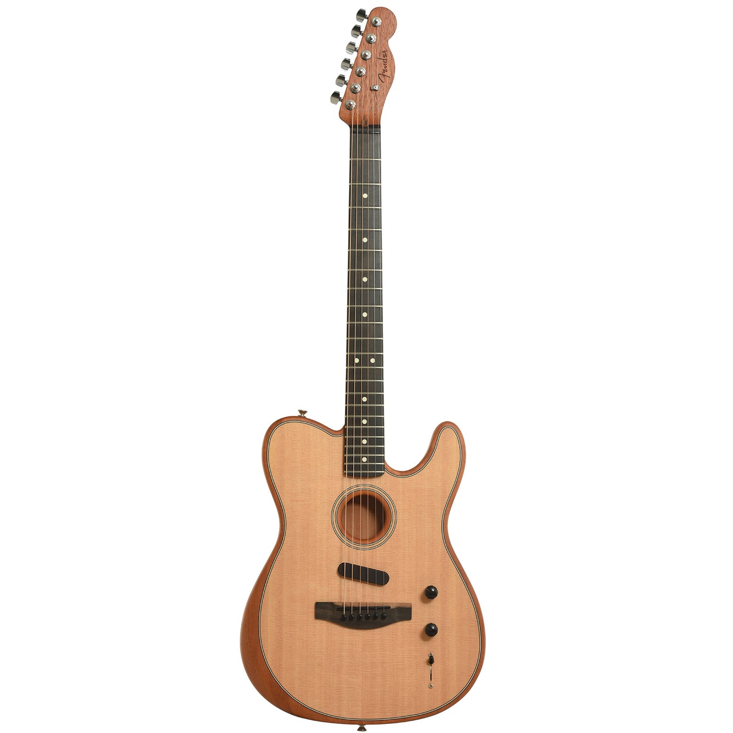 Full front of Fender Acoustasonic Telecaster Acoustic-Electric Guitar