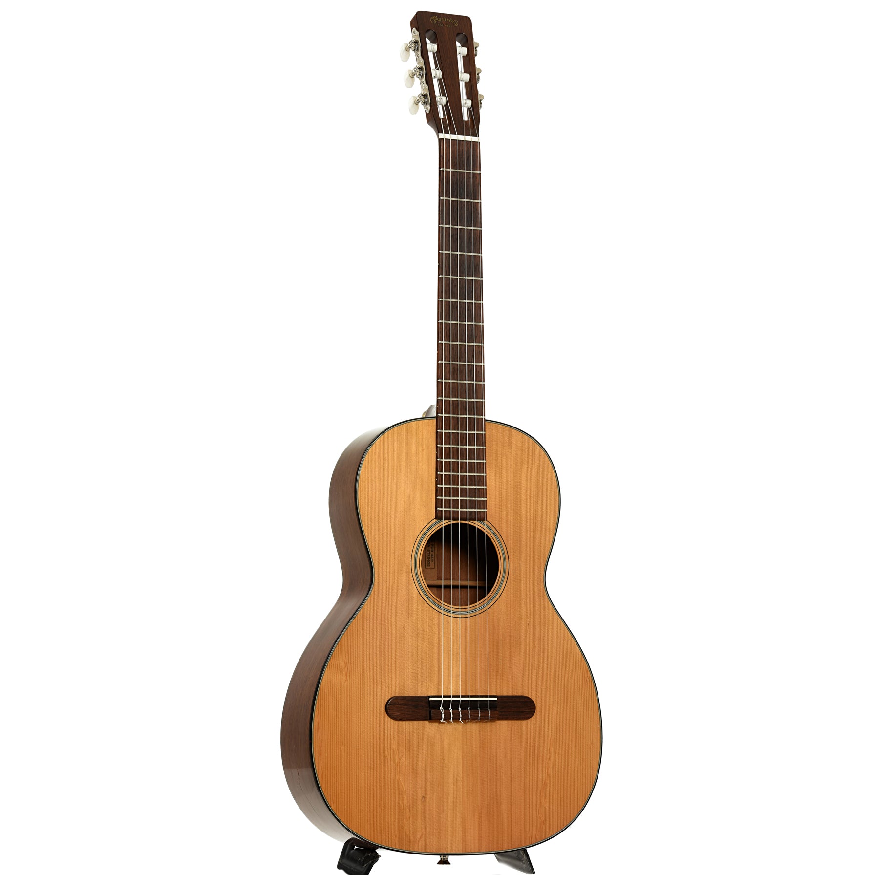 Full front and side of Martin 00-18C Classical Acoustic Guitar