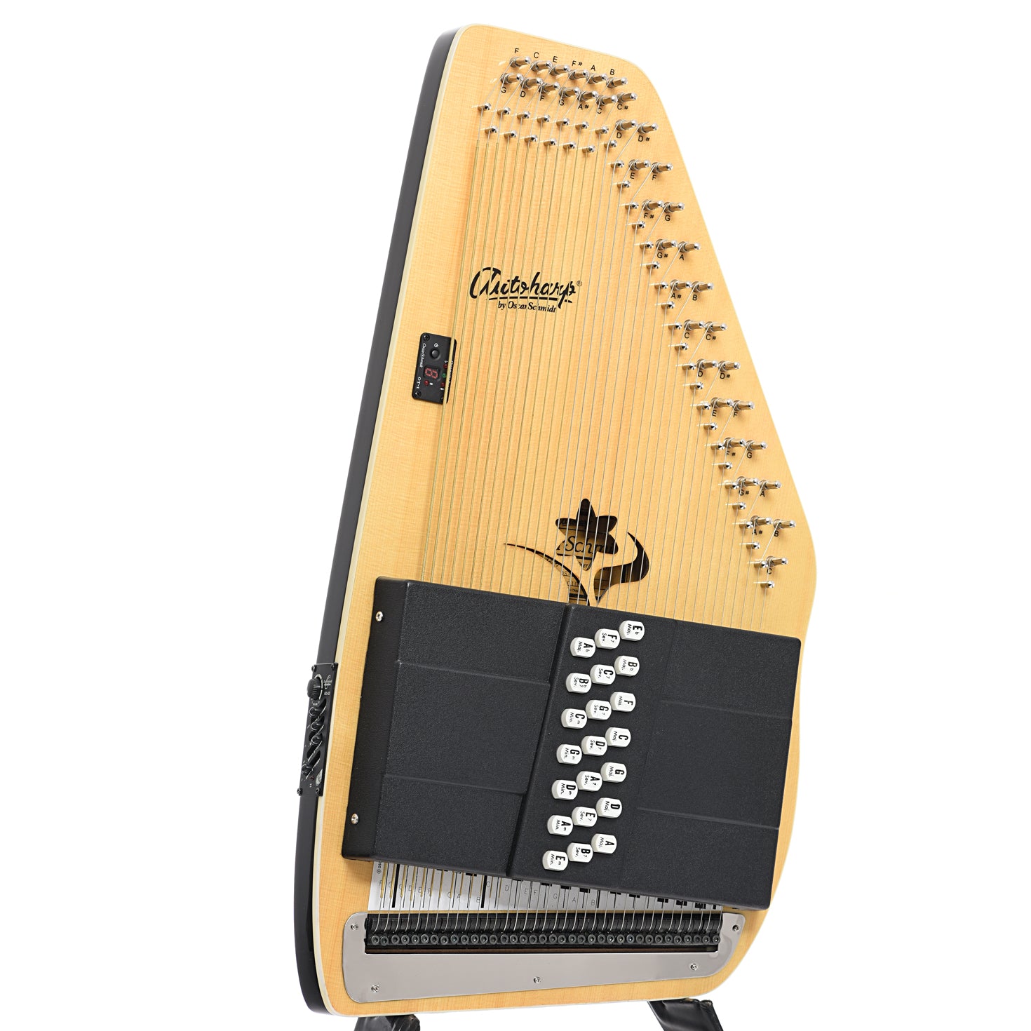 Front and side of Oscar Schmidt OS-45CE Electric Autoharp (2010)
