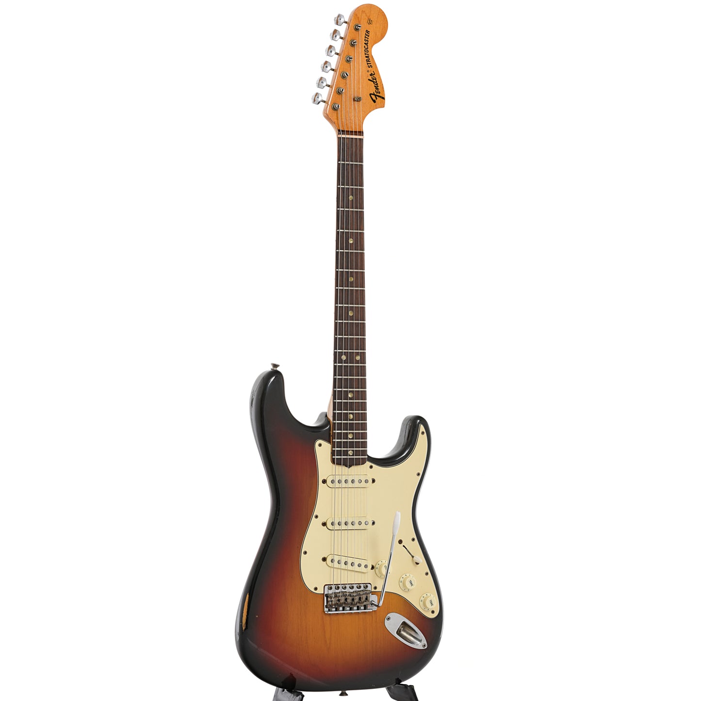 Full and side of Fender Stratocaster