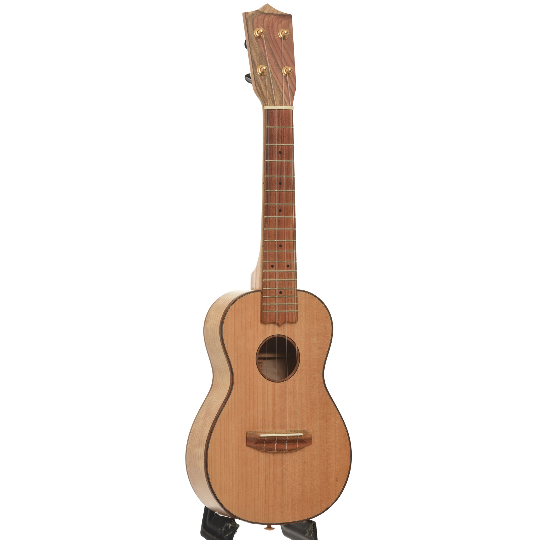 Full front and side of Bean Sprout Alto Ukulele