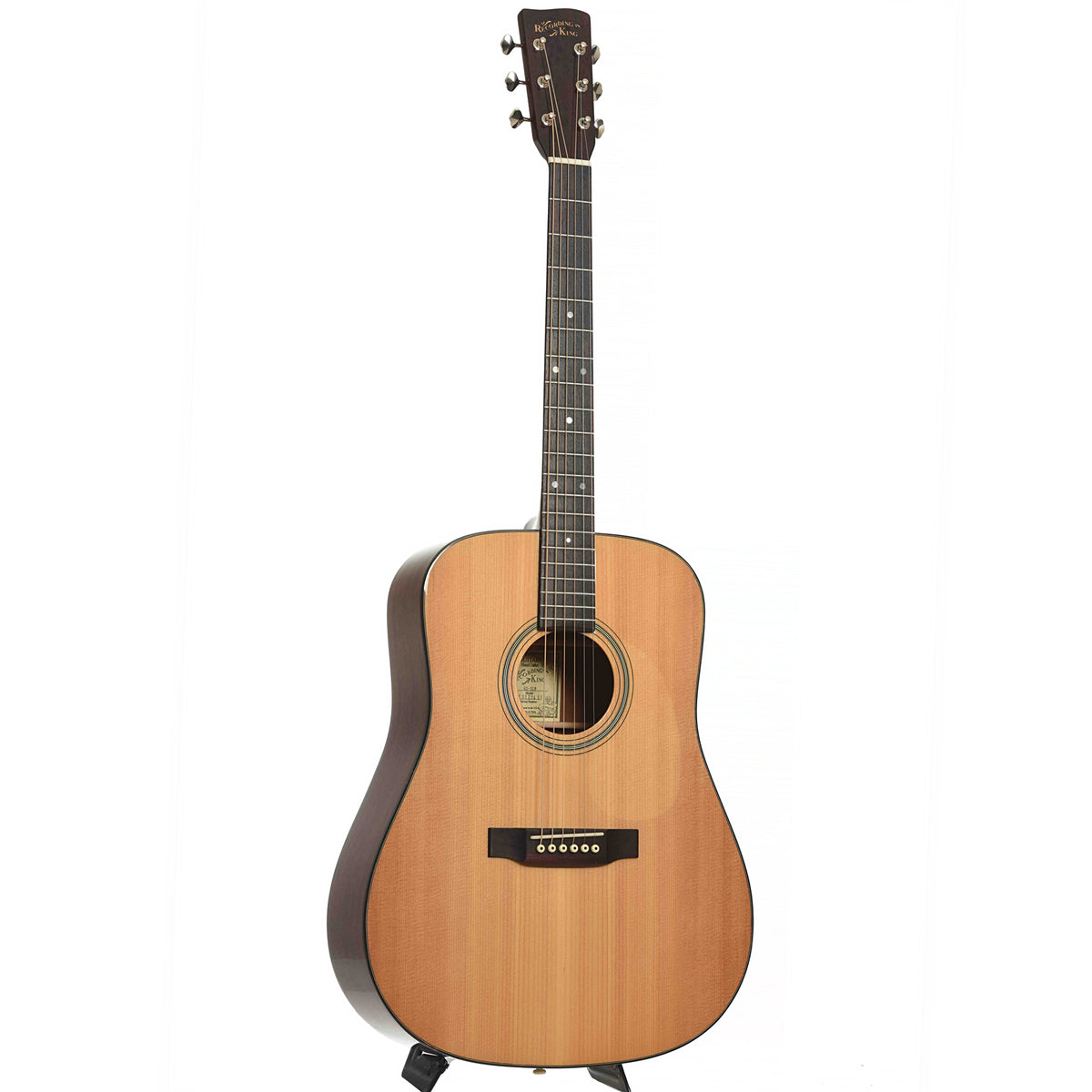 Full Front & Side of Recording King RD-318 Acoustic Guitar