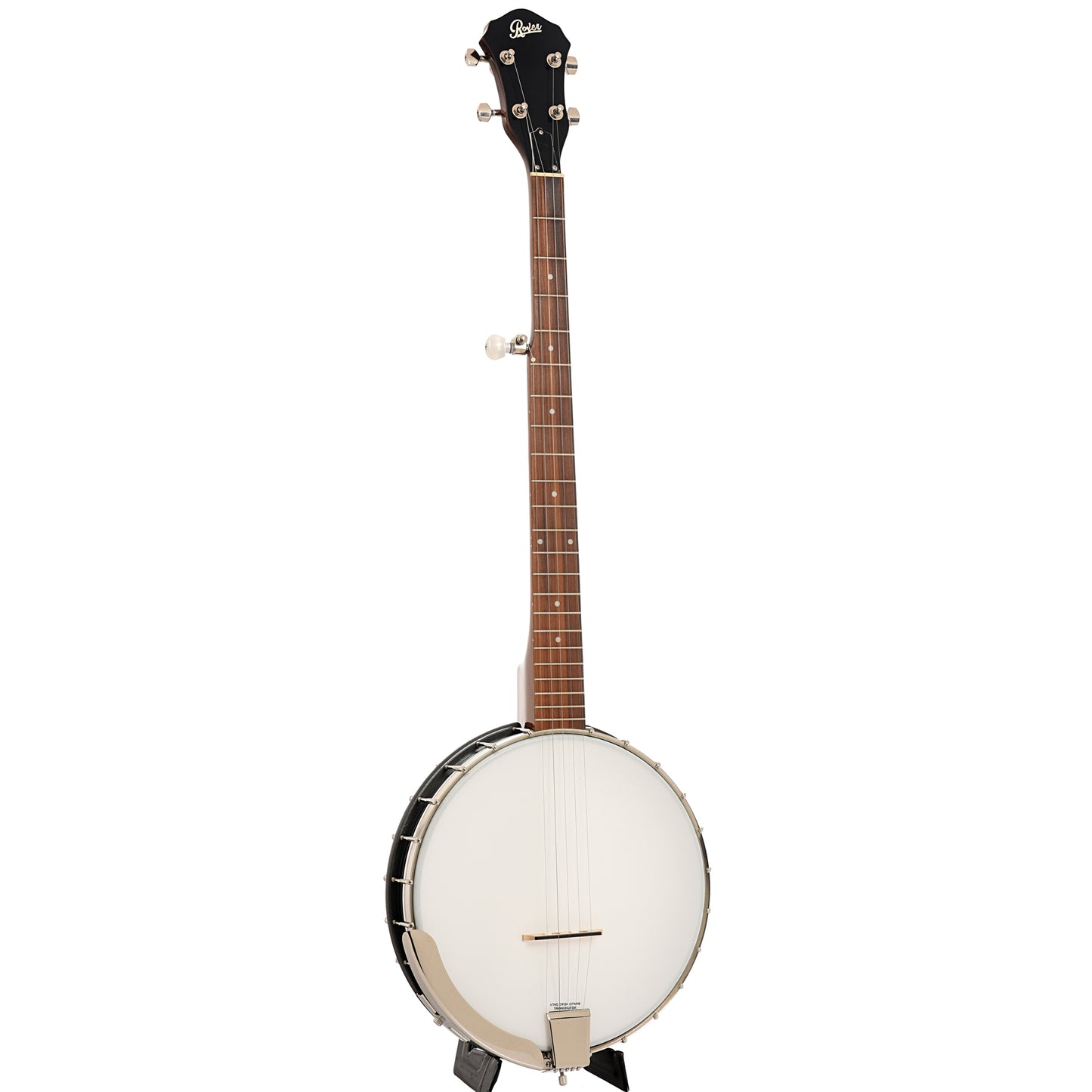 Full front and side of Rover RB-20 Open Back Banjo