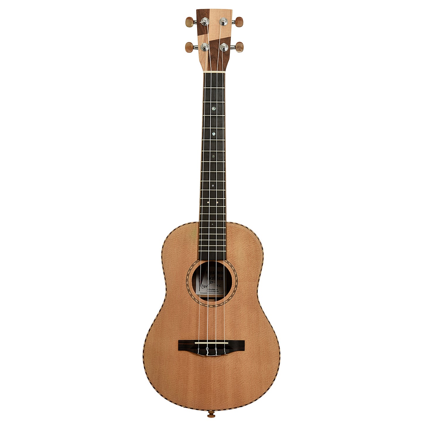 Full front of Mya-Moe Mango Custom Tenor Ukulele