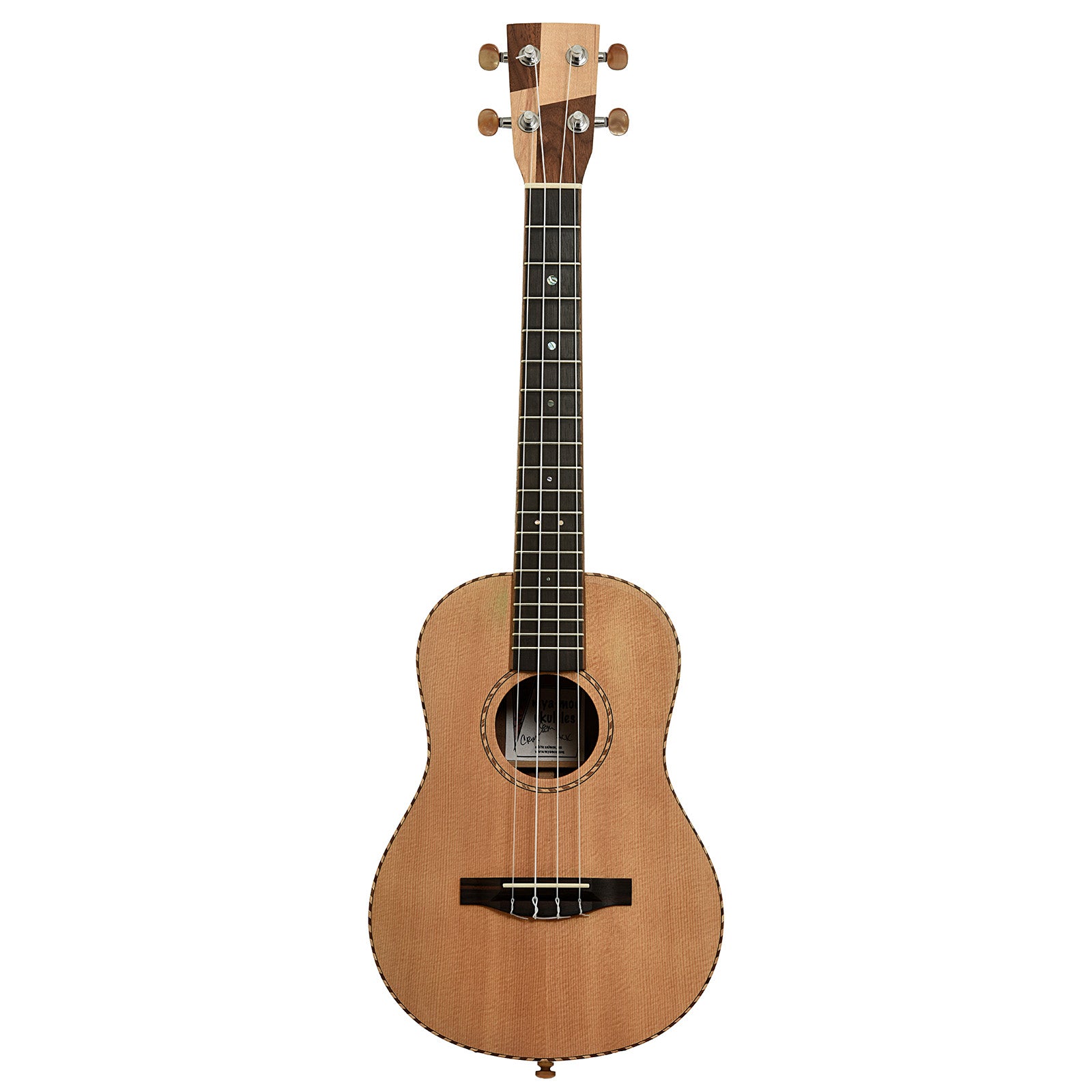 Full front of Mya-Moe Mango Custom Tenor Ukulele