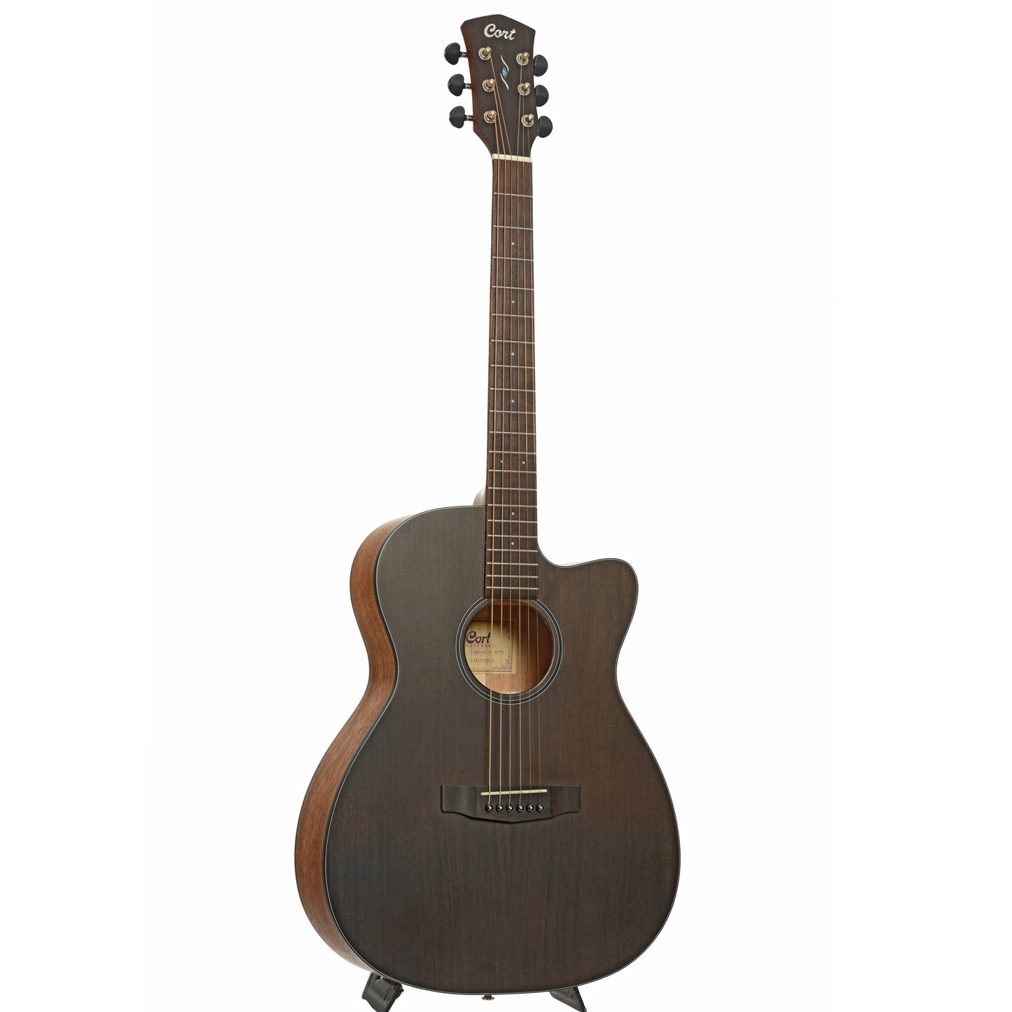 Full front and side of Cort Core-OC SP OPTB Acoustic-Electric Guitar