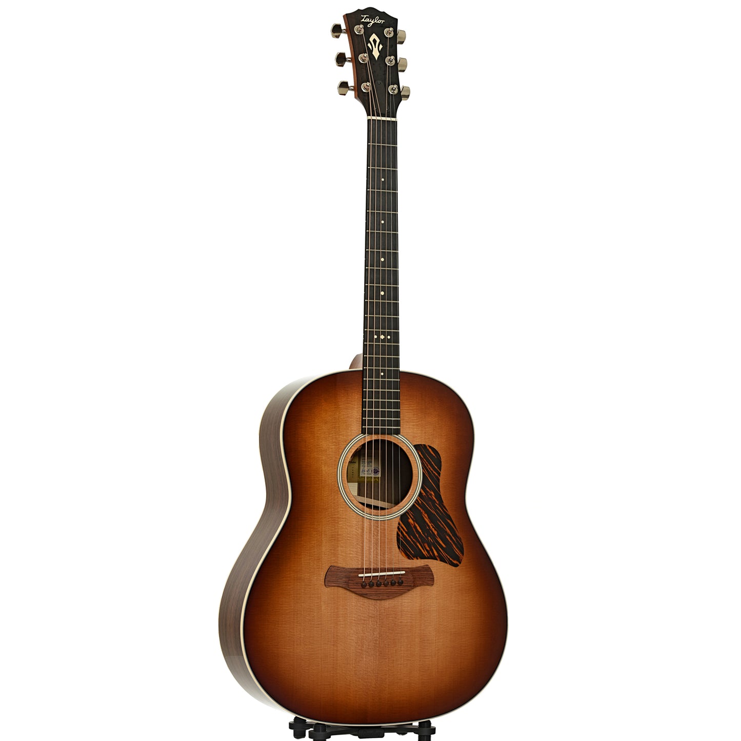 Full front and side of Taylor Gold Label 717e SB Acoustic-Electric Guitar