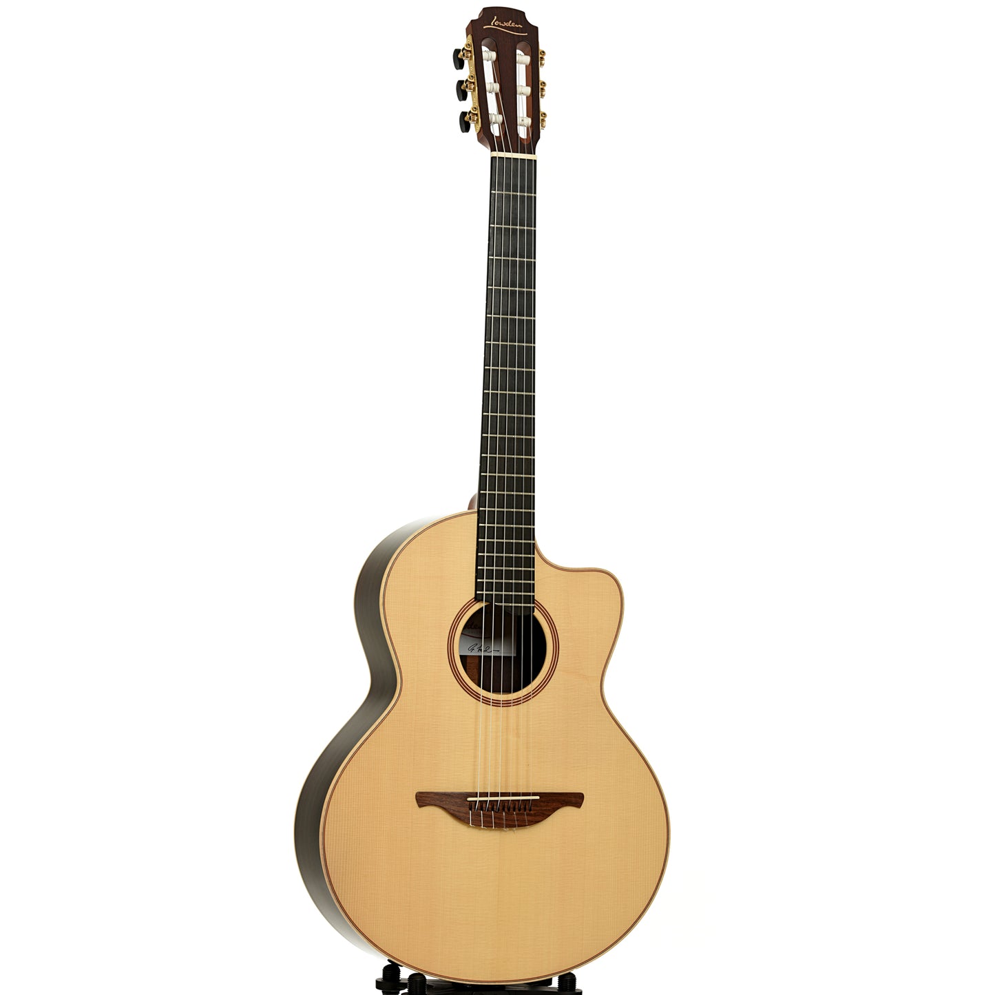 Full front and side of Lowden S-32J