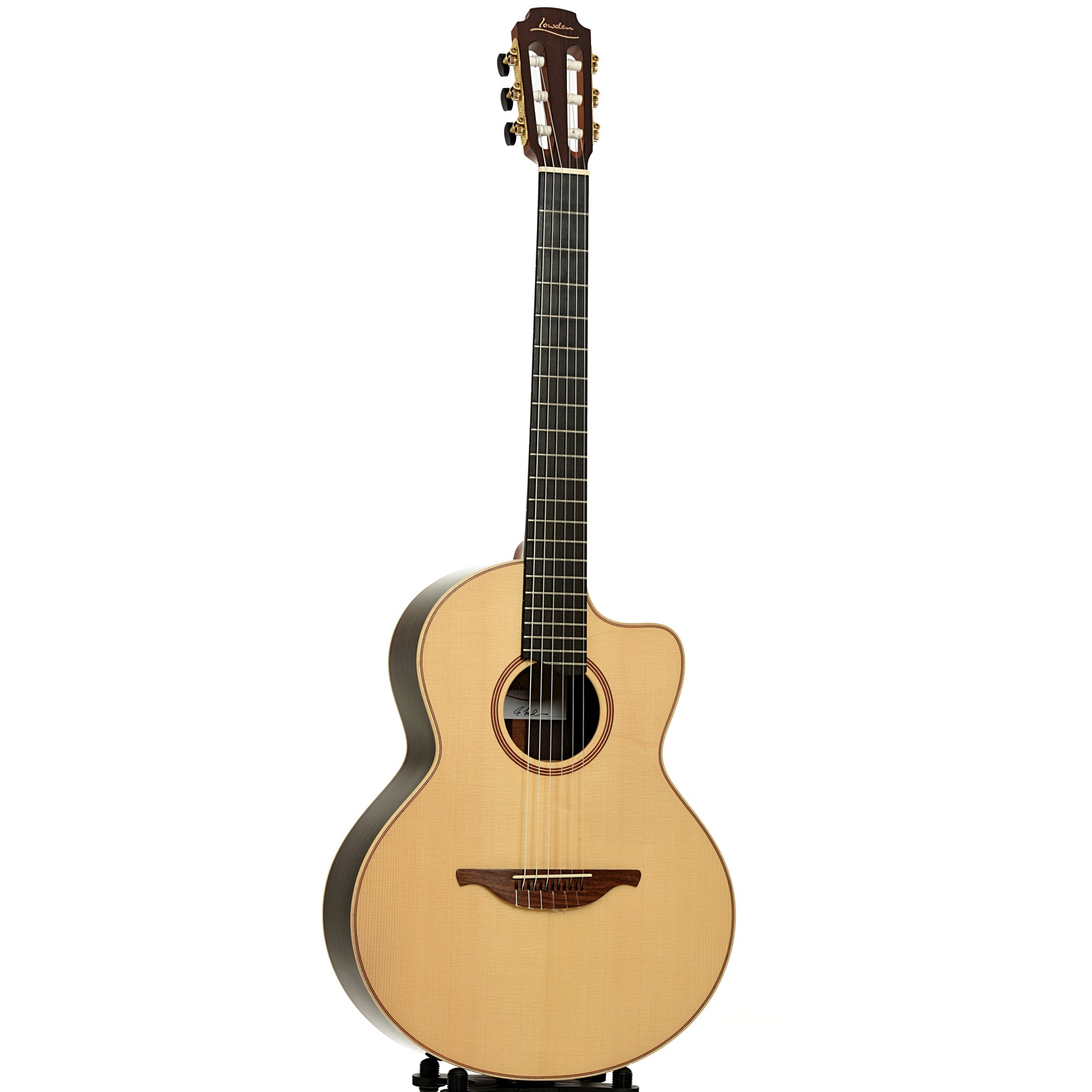 Full front and side of Lowden S-32J