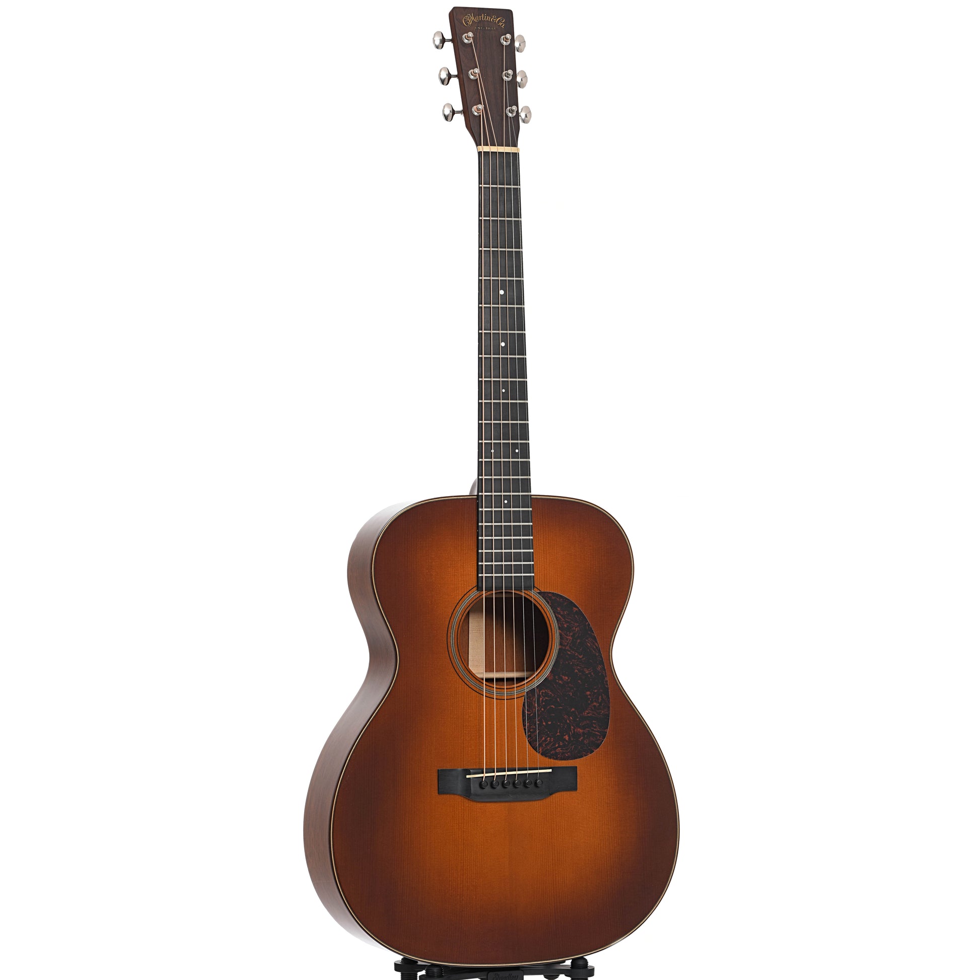 Full front and side of Martin OM-18GE Custom Acoustic Guitar (2006)