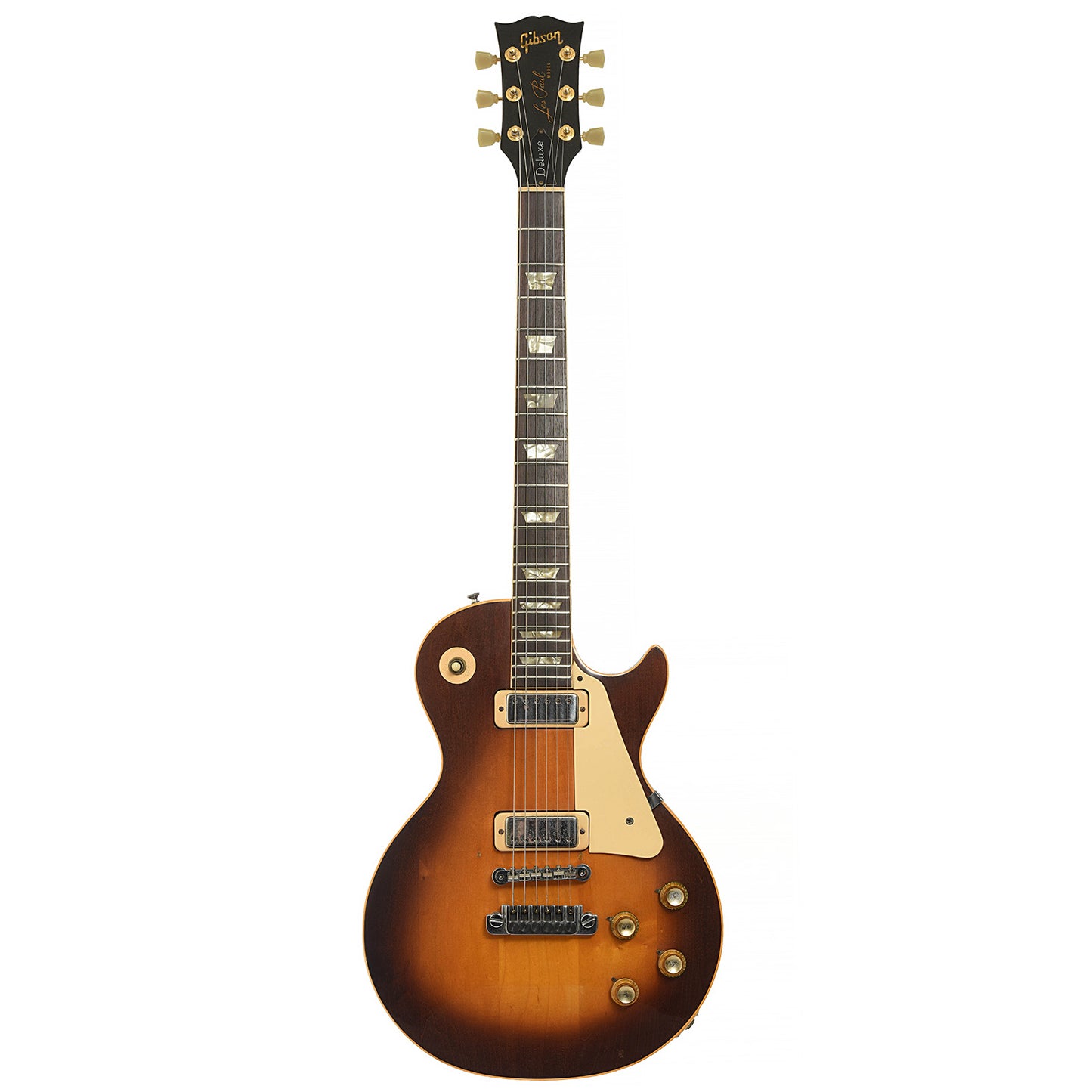 Full front of Gibson Les Paul Deluxe Electric Guitar
