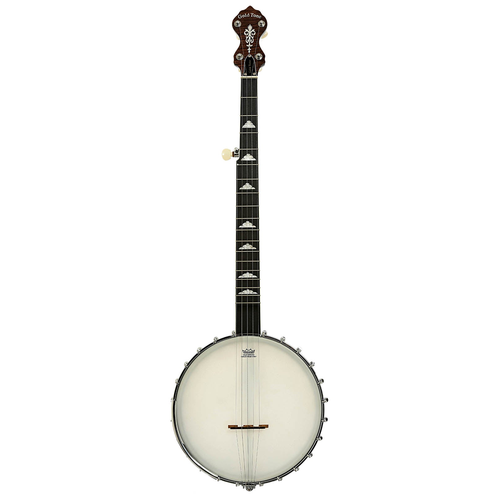 Full front of Gold Tone WL-250 White Laydie Openback Banjo  