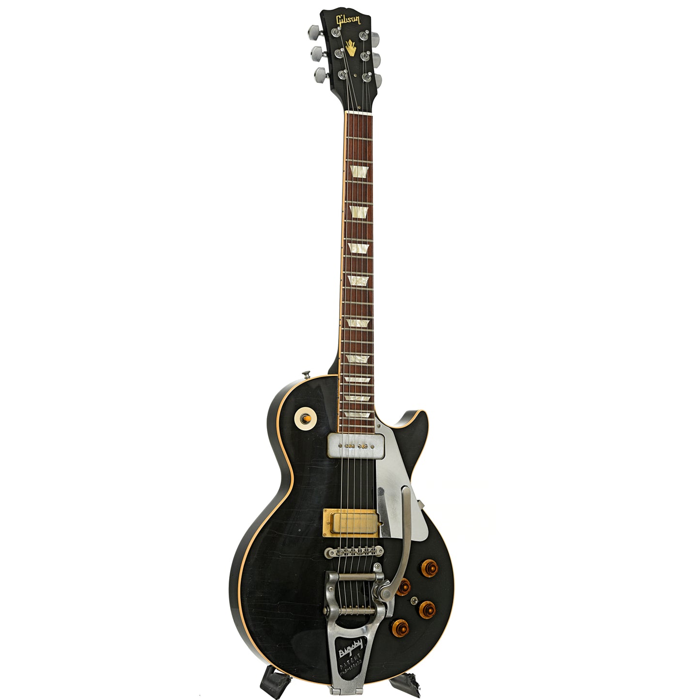 Full front and side of Gibson Les Paul Neil Young (Murphy Aged) Electric Guitar