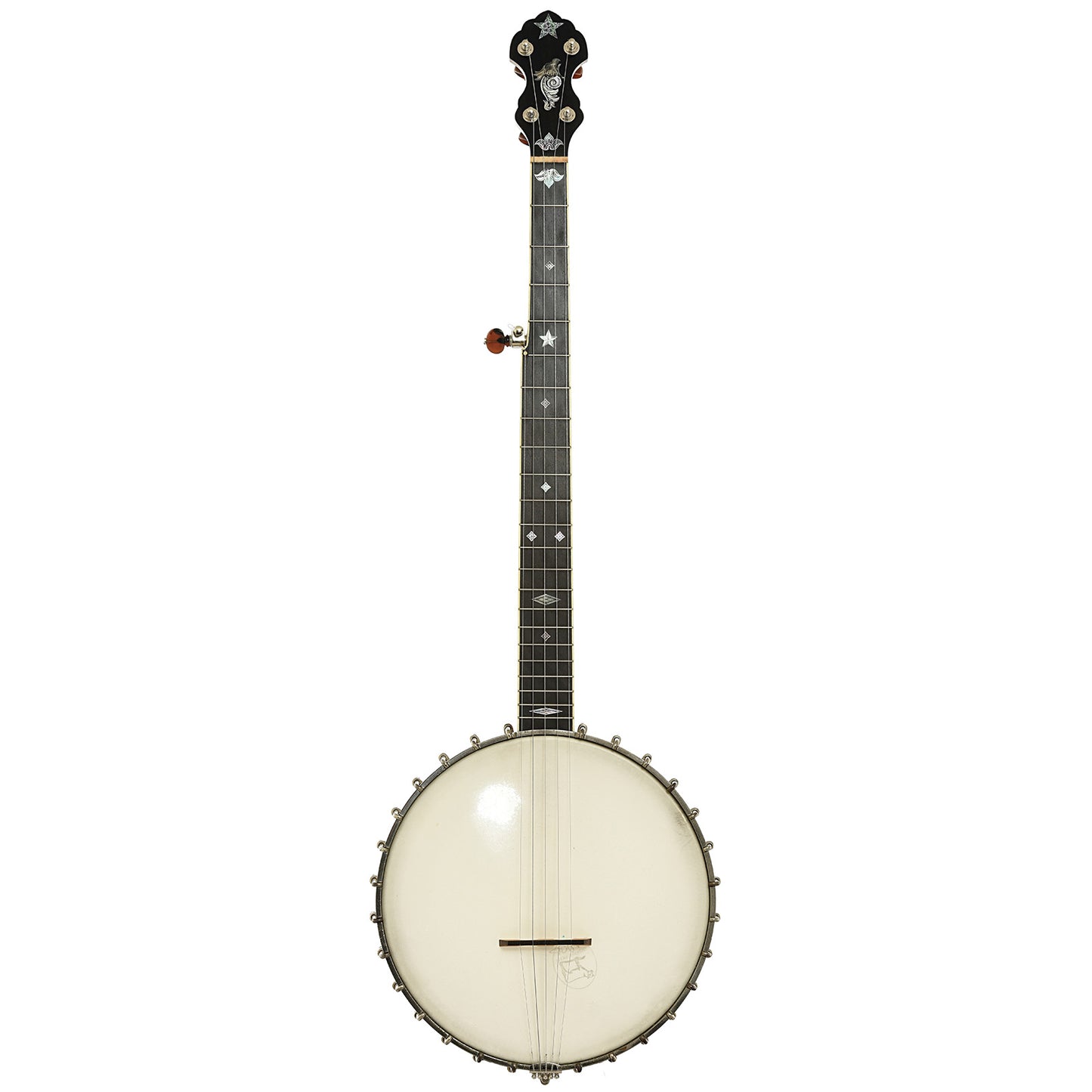 Full front of R.M. Anderson Vega Tubaphone Conversion Banjo