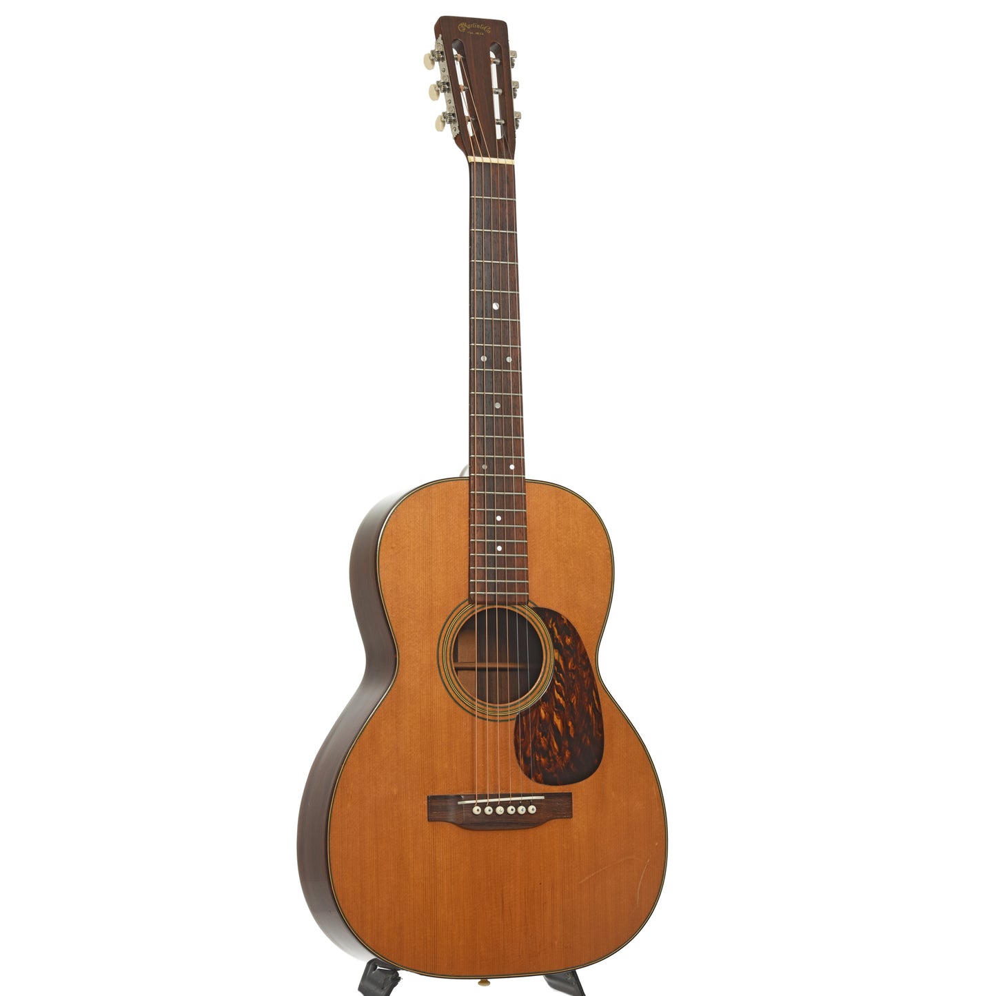 Full front and side of Martin 00-21 Acoustic Guitar 
